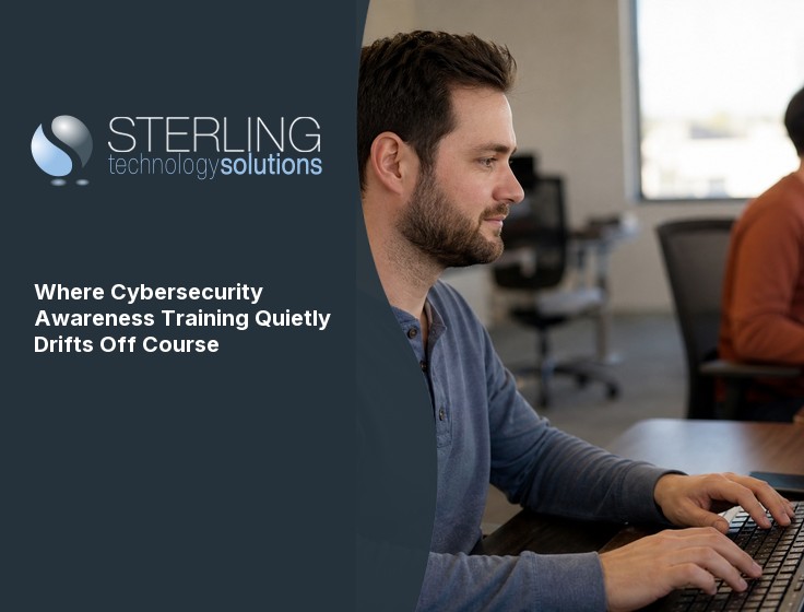IT security agent working on his powerhouse software.