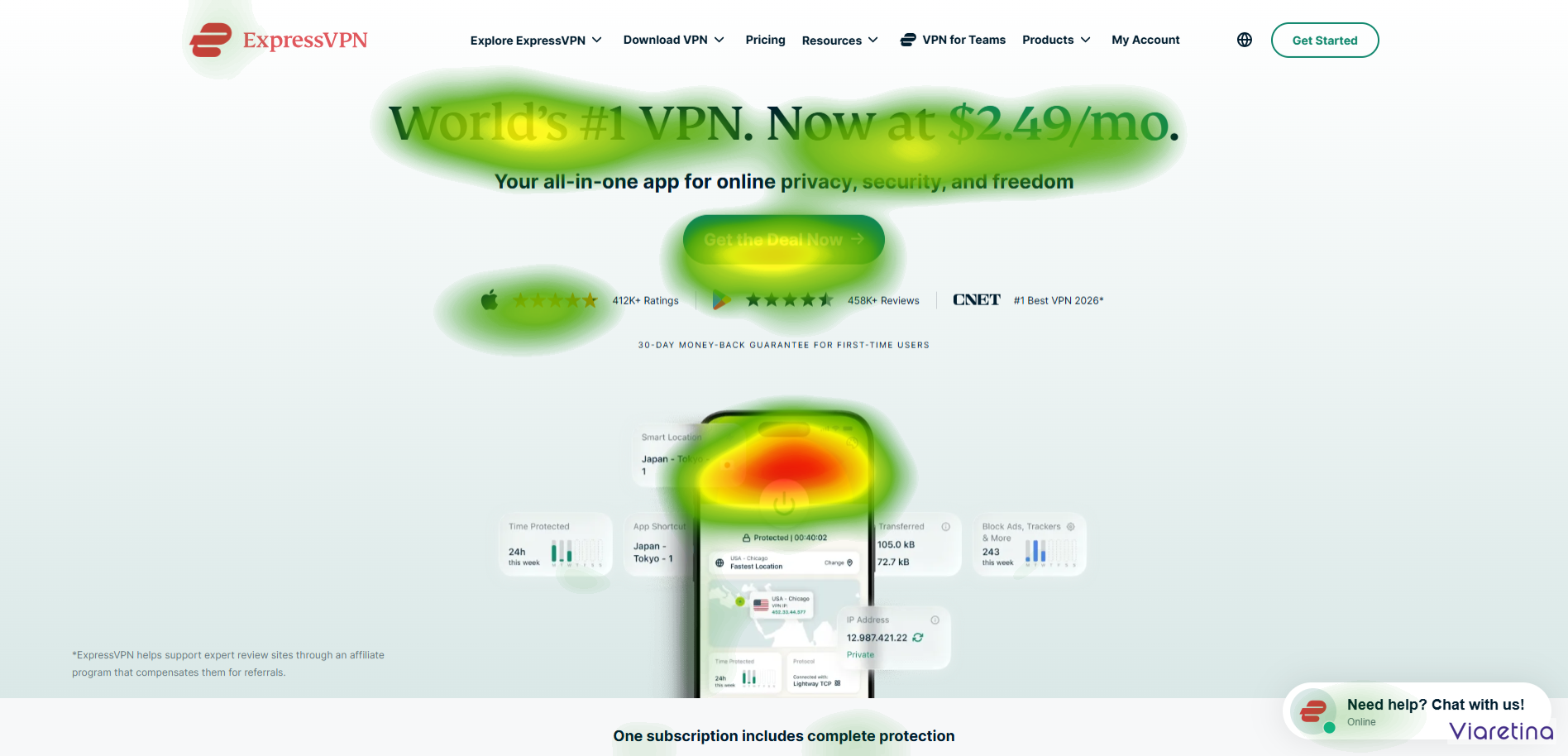 Landing Page Eye Tracking Screen Landing Page Eye Tracking Screen