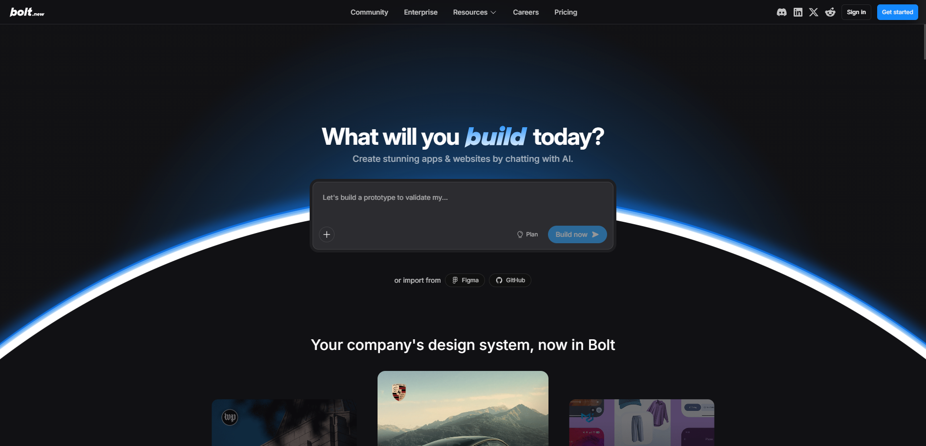 Bolt AI Builder Landing Page Bolt AI Builder Landing Page