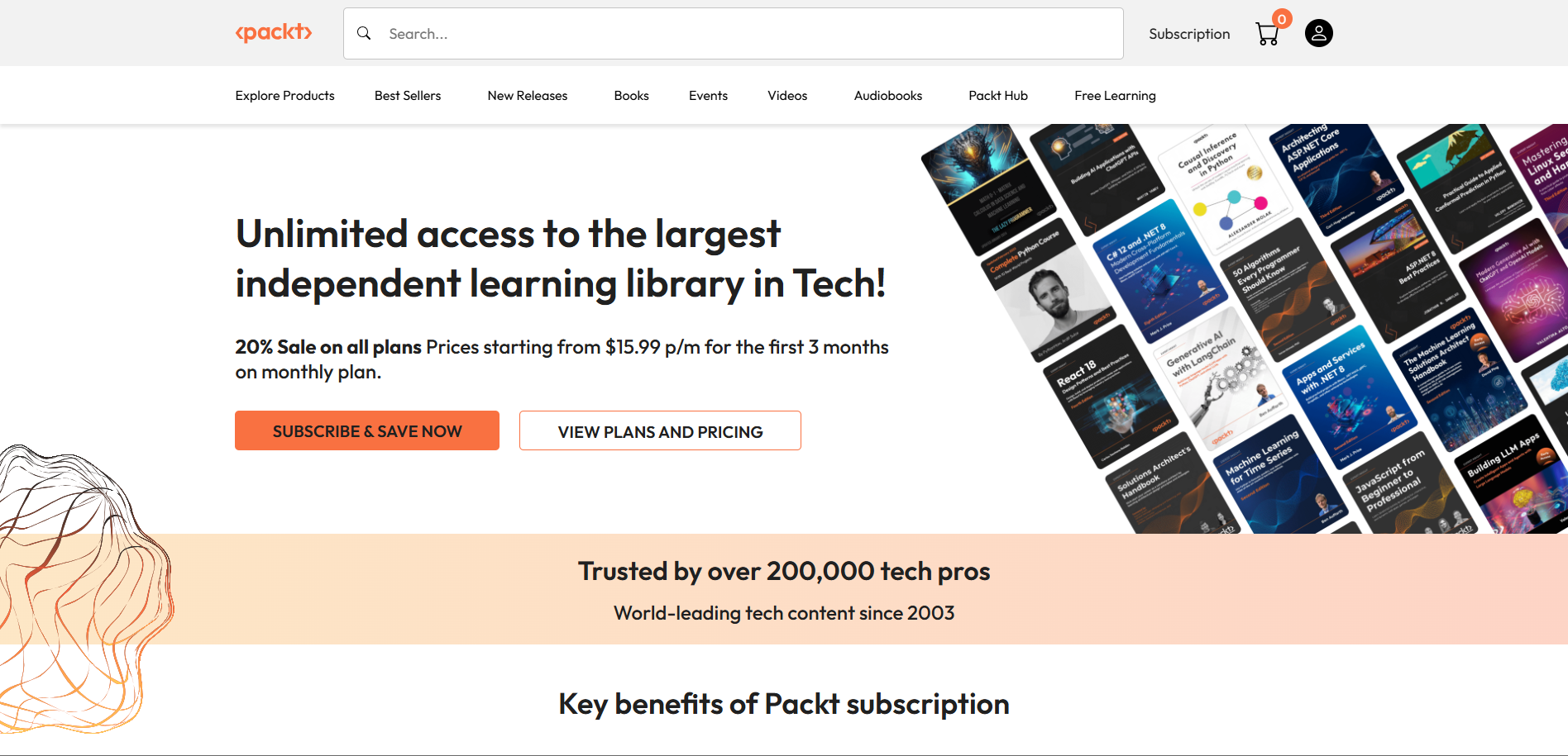 Packt Subscription Landing Page Packt Subscription Landing Page