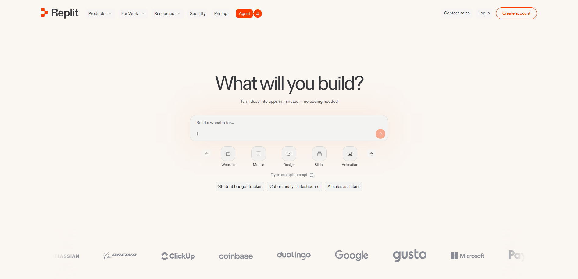 Replit Landing Page Replit Landing Page