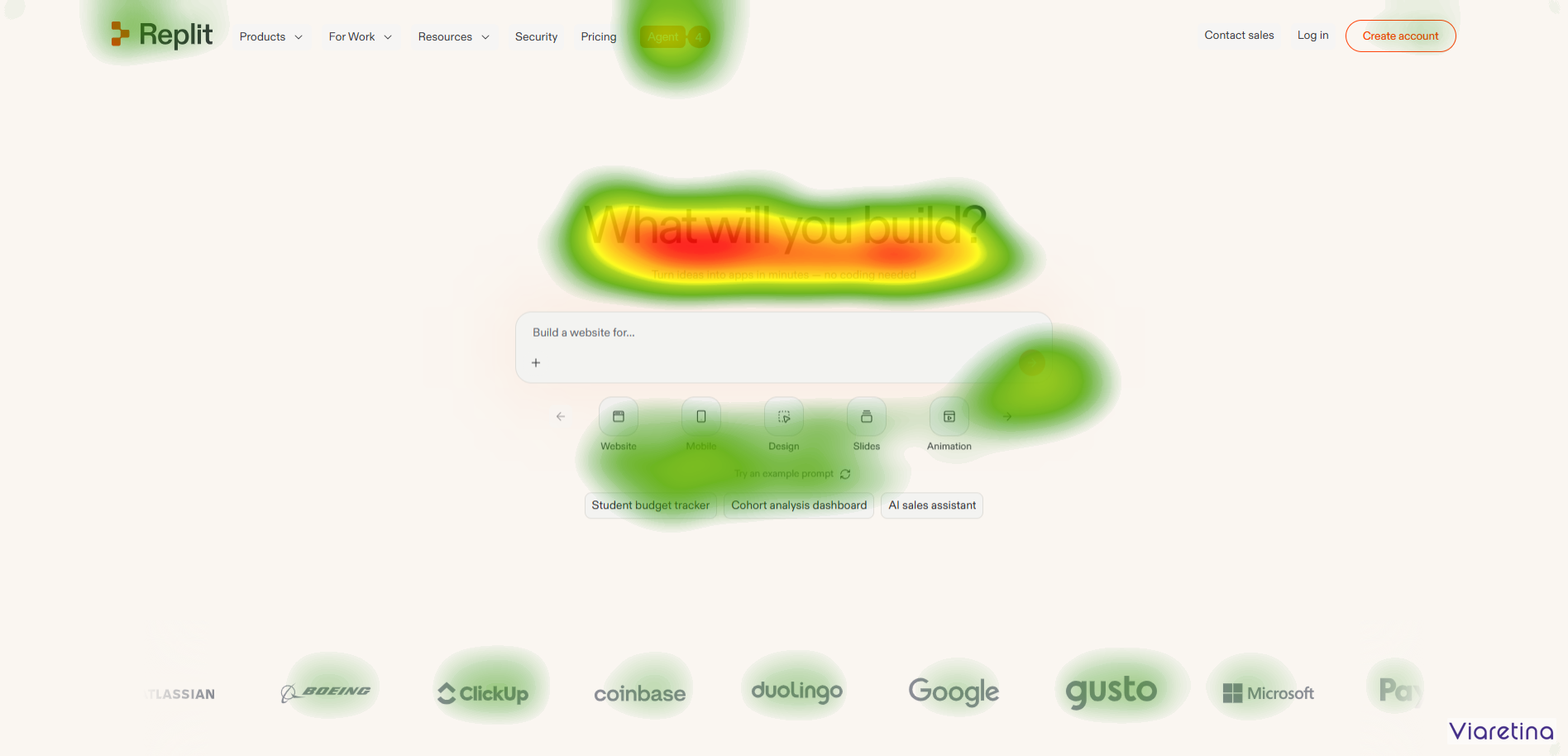 Landing Page Eye Tracking Screen Landing Page Eye Tracking Screen