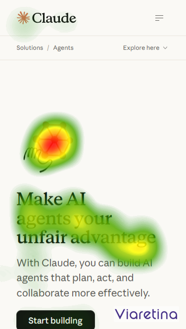 Landing Page Eye-Tracking Mobile Screen Landing Page Eye-Tracking Mobile Screen
