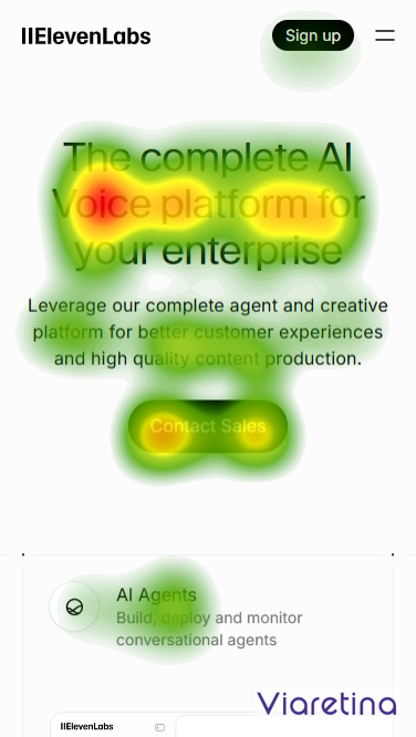 Landing Page Eye-Tracking Mobile Screen Landing Page Eye-Tracking Mobile Screen