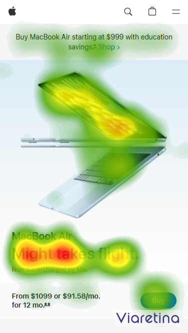 Landing Page Eye-Tracking Mobile Screen Landing Page Eye-Tracking Mobile Screen