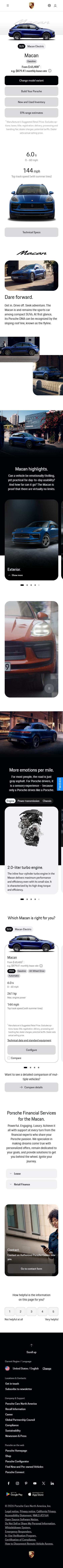 Porsche Macan Landing Page Porsche Macan Landing Page