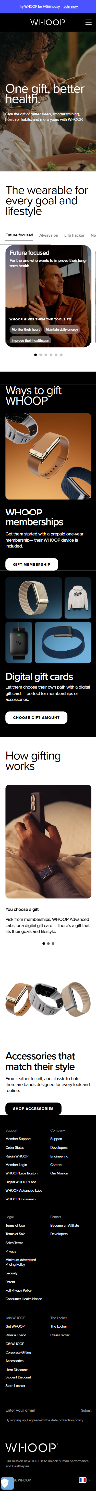 Whoop Gift Whoop Gift