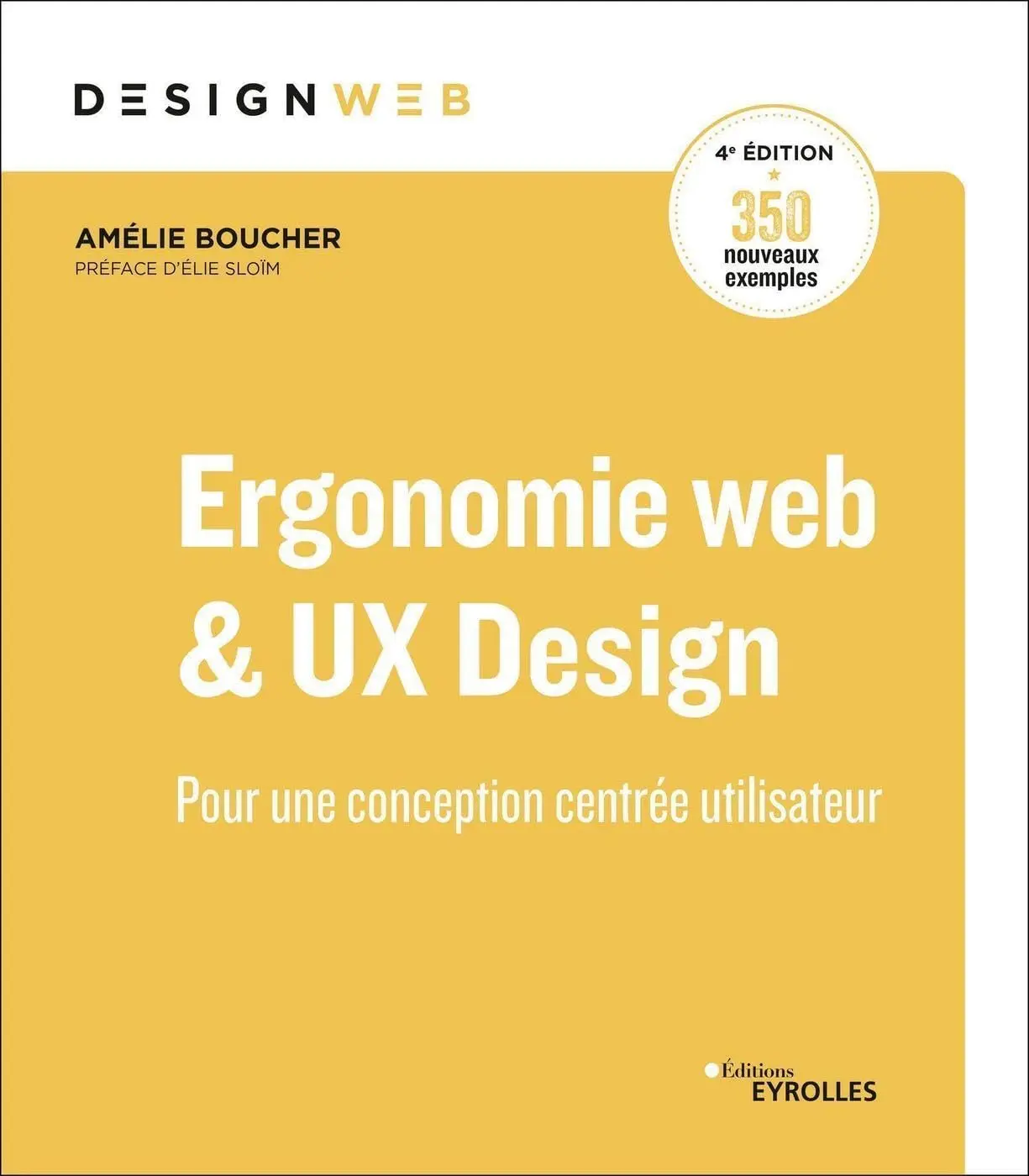 Couverture du livre "Ergonomie & UX Design" d'Amélie Boucher