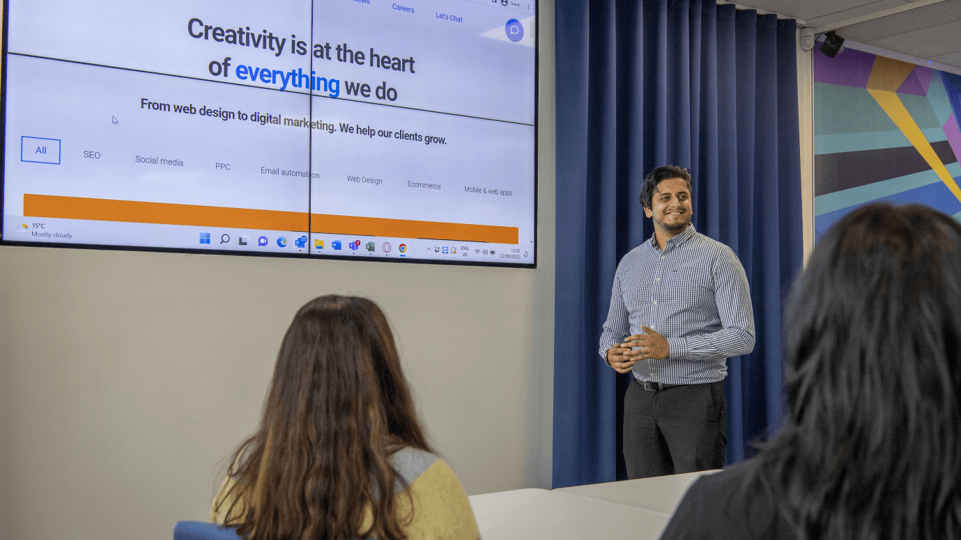 Presenting in Seminar room