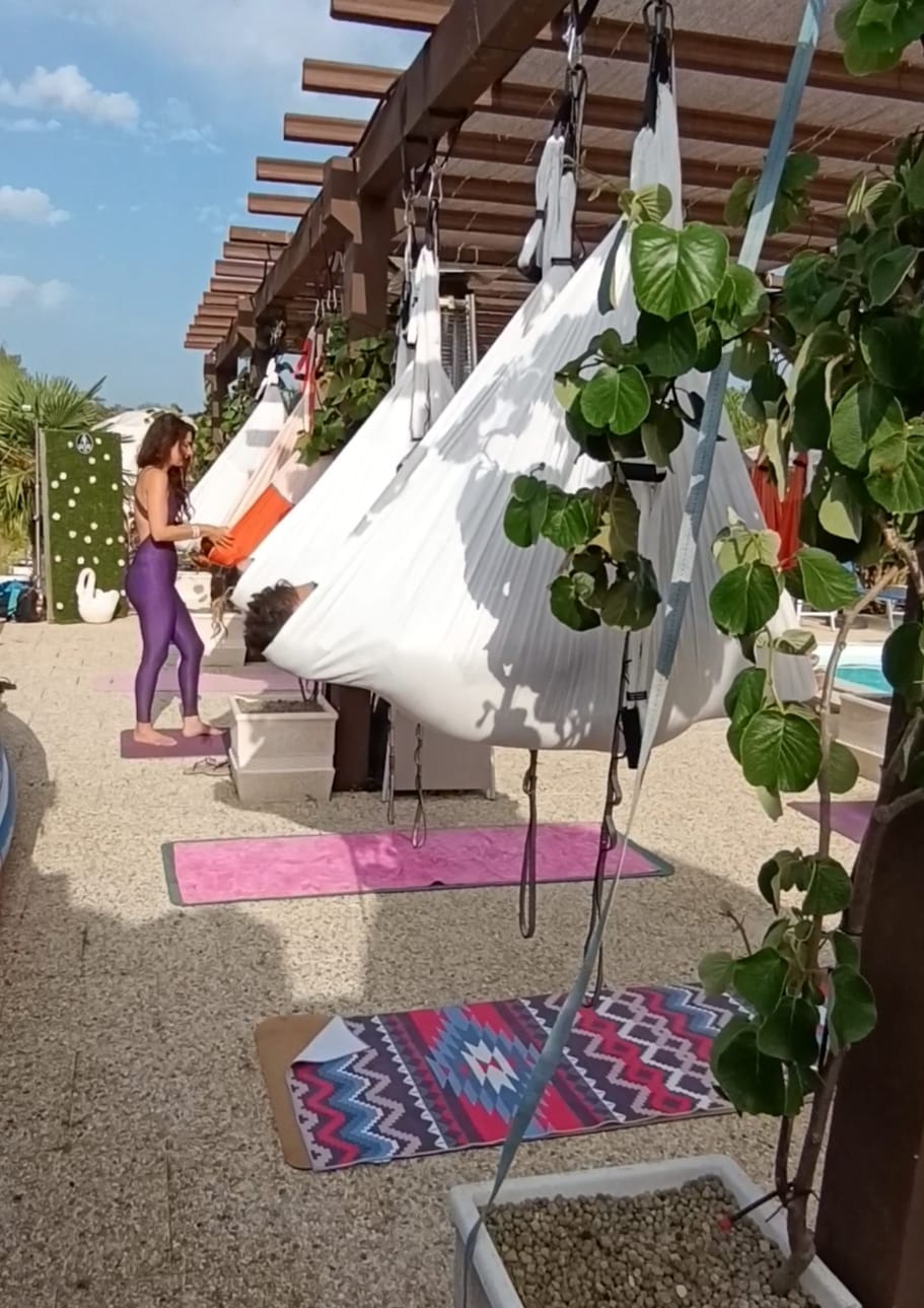 Aerial Yoga Retreat, Meditation, Nature