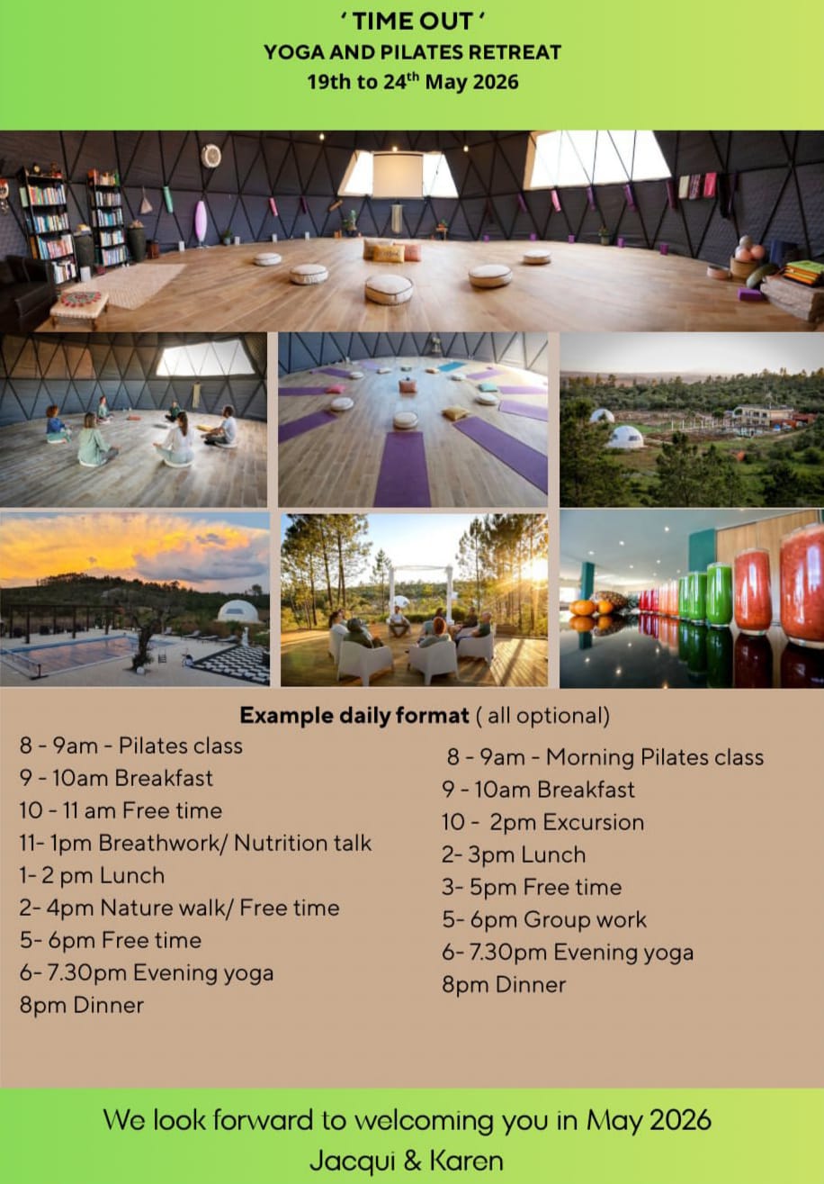 Yoga Pilates retreat central Portugal
