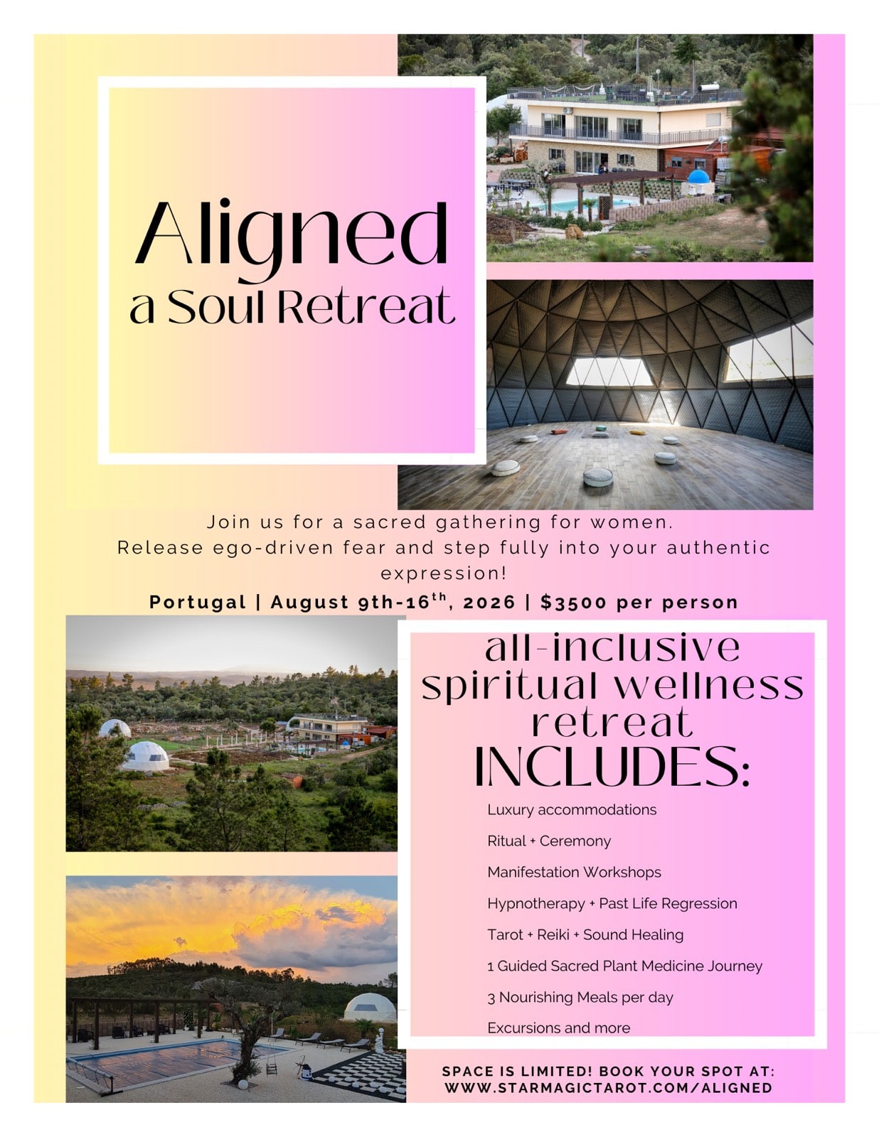 Spiritual retreat for women at iRetreat Portugal