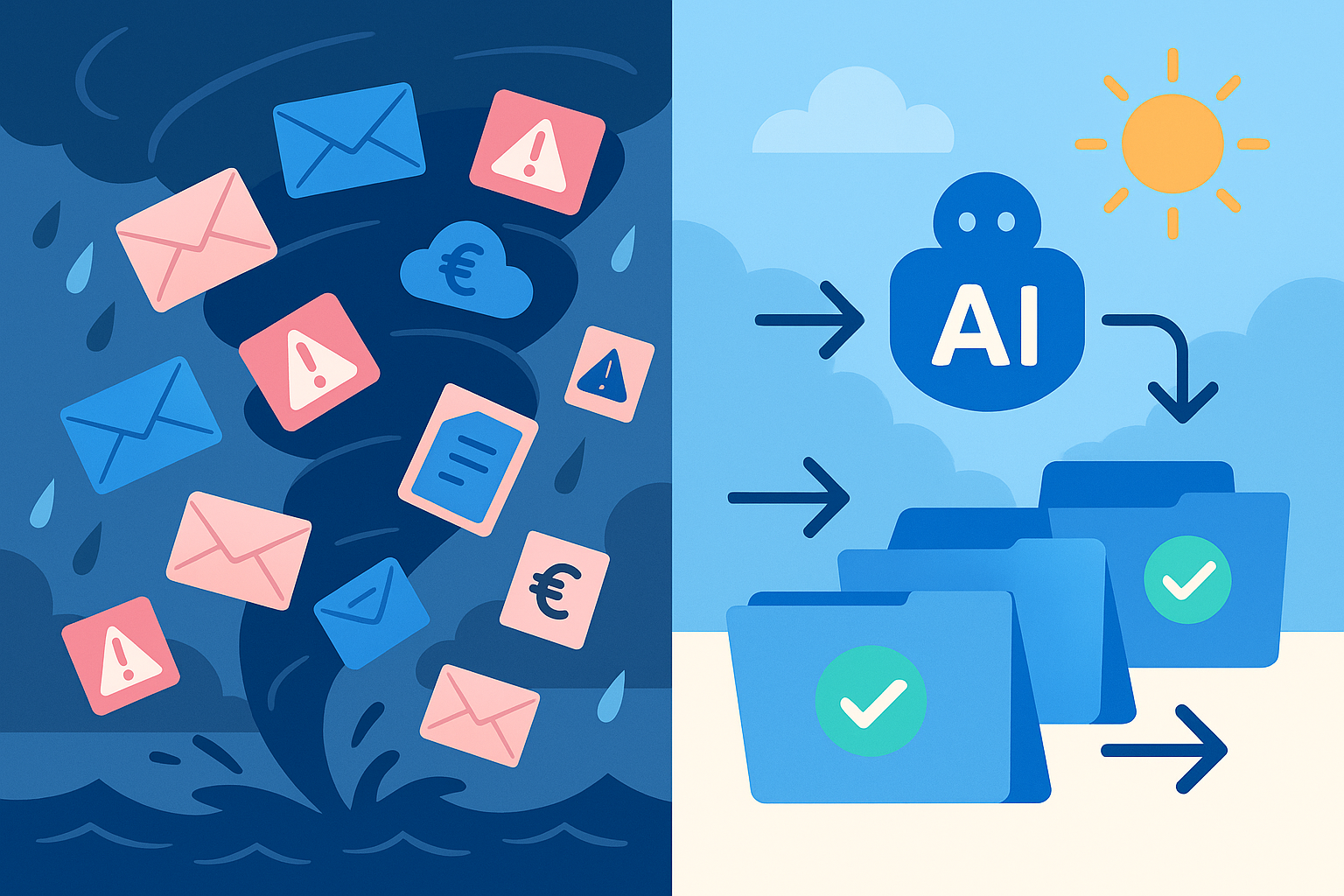 Sinistres, pics de charge et IA : comment une compagnie d’assurance a automatisé la gestion des emails ?