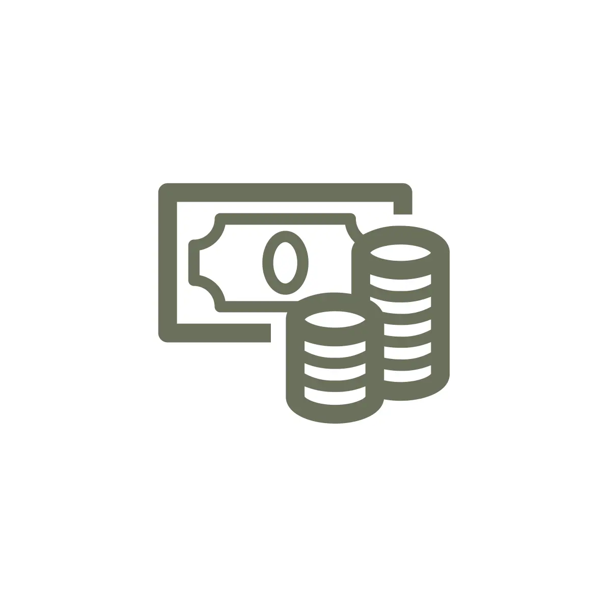 Icon showing low rates for our business