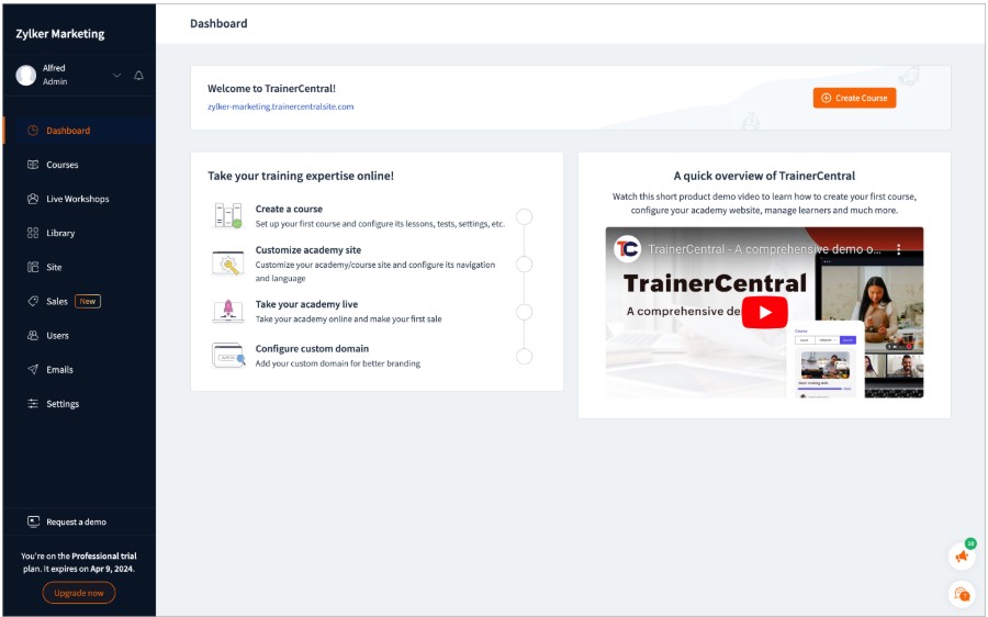 Zoho TrainerCentral
