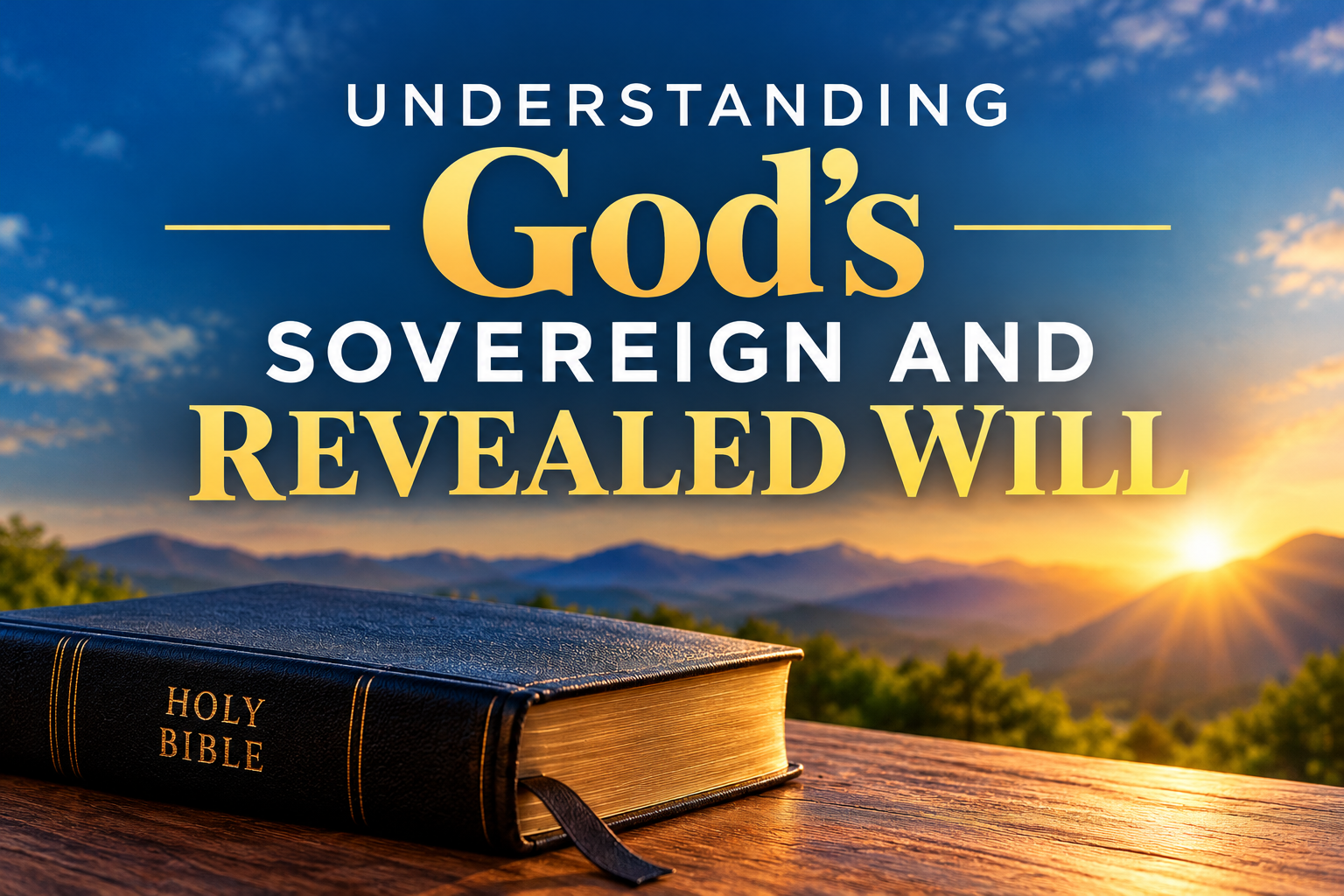 Understanding God's Sovereign and Revealed Will