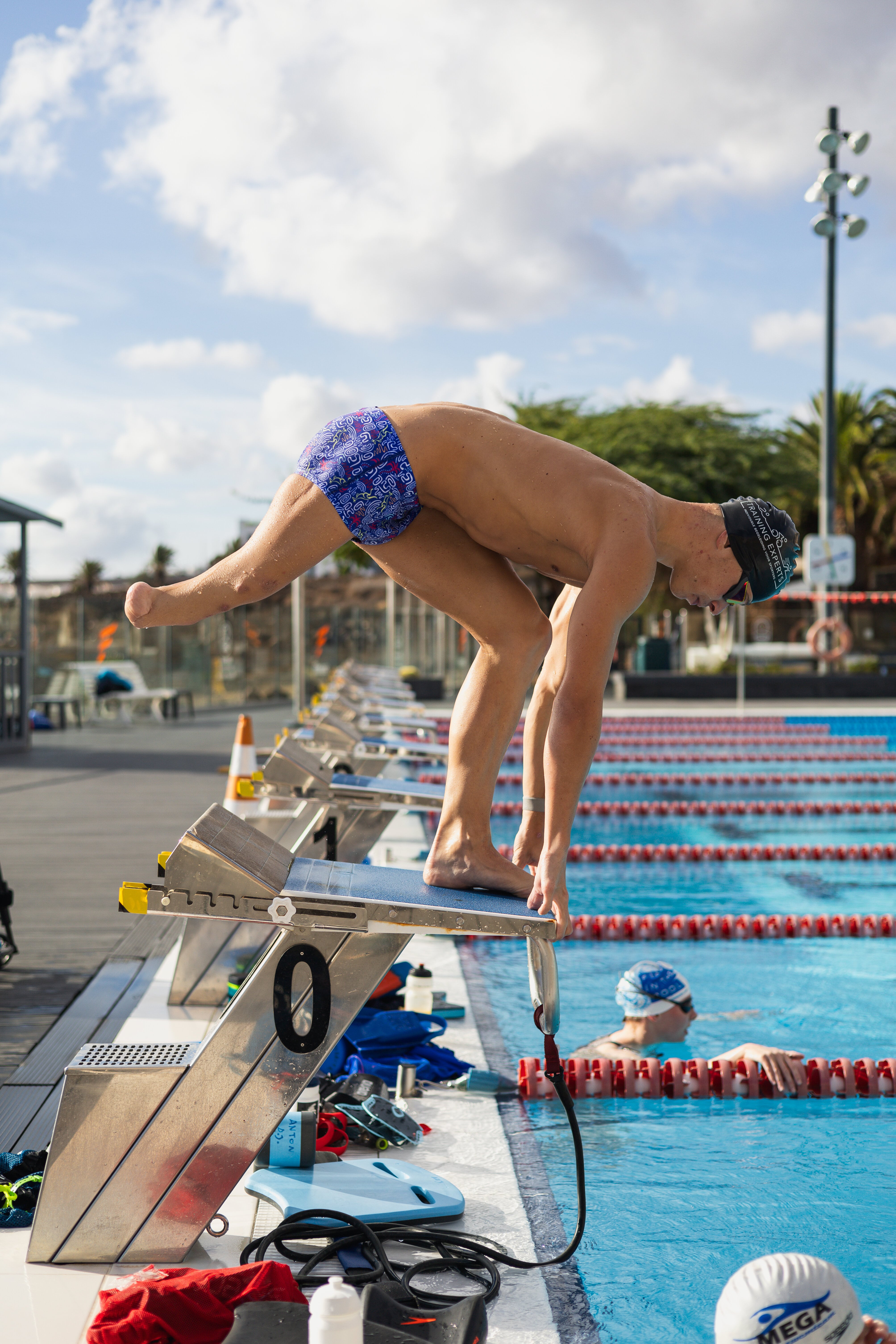 Sam de VIsser on starting block