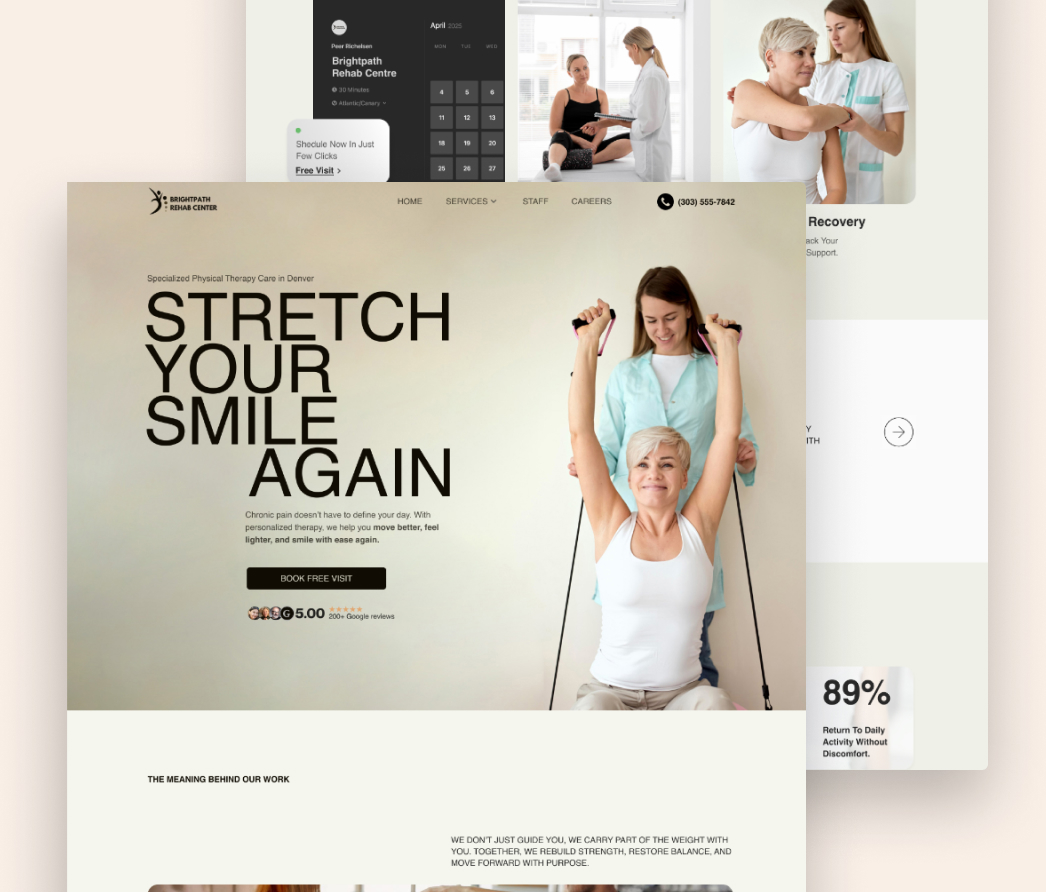 A mockup of a project