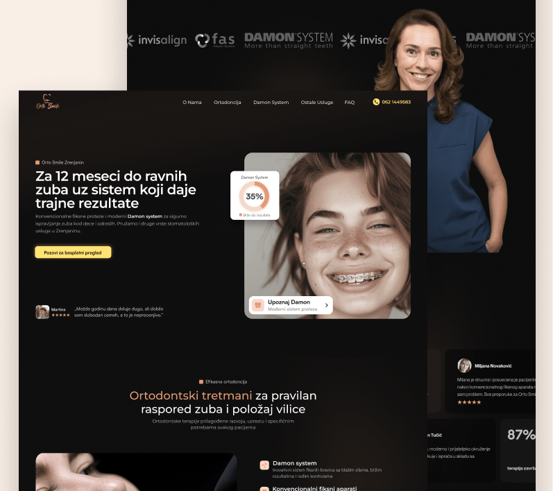 A mockup of a project