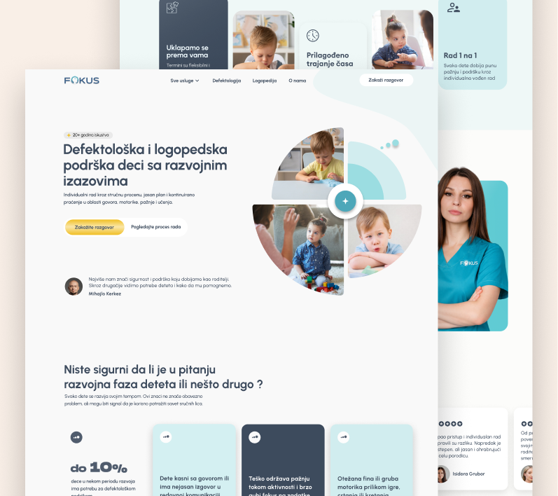 A mockup of a project