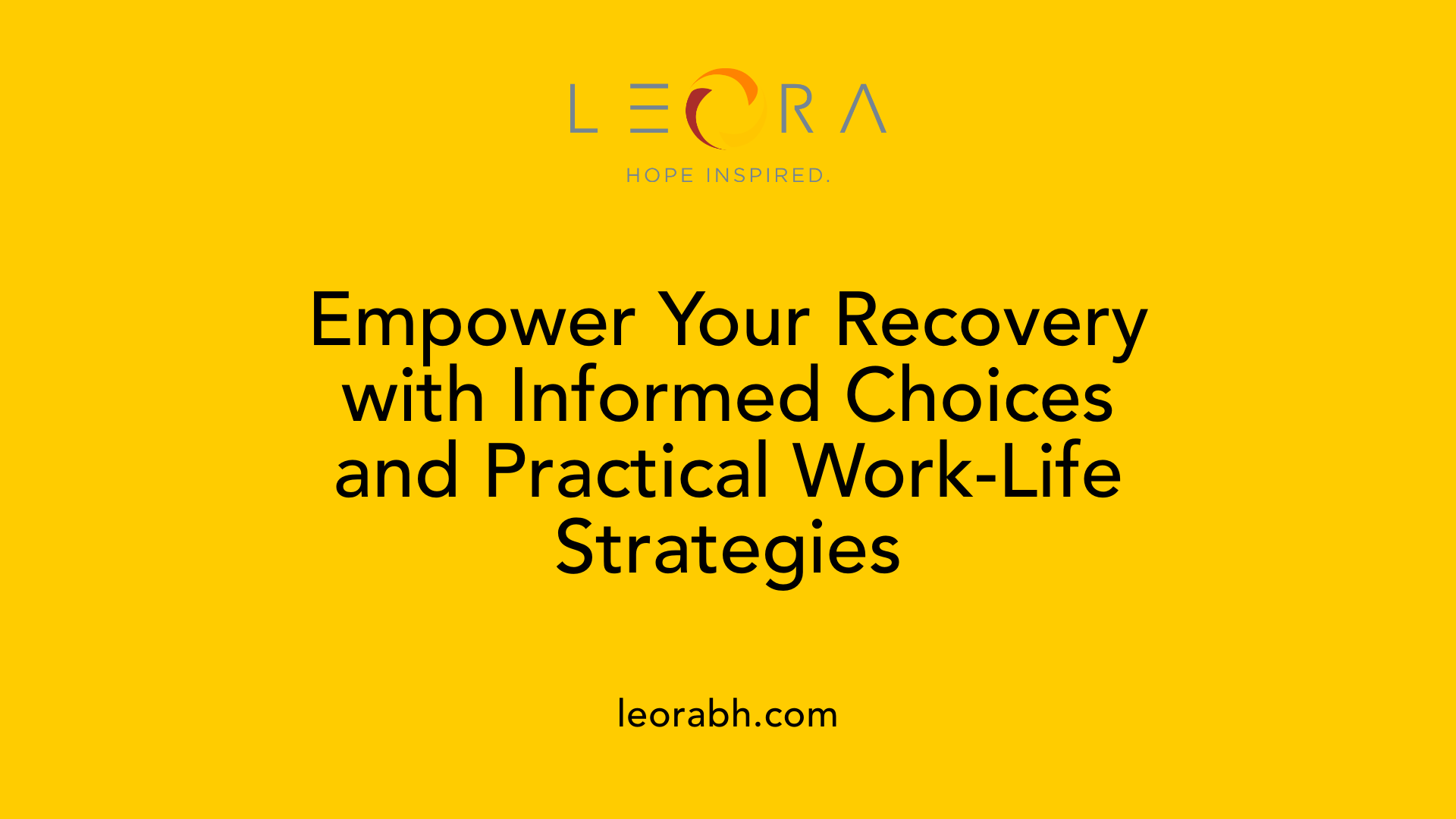 Empower Your Recovery with Informed Choices and Practical Work-Life Strategies