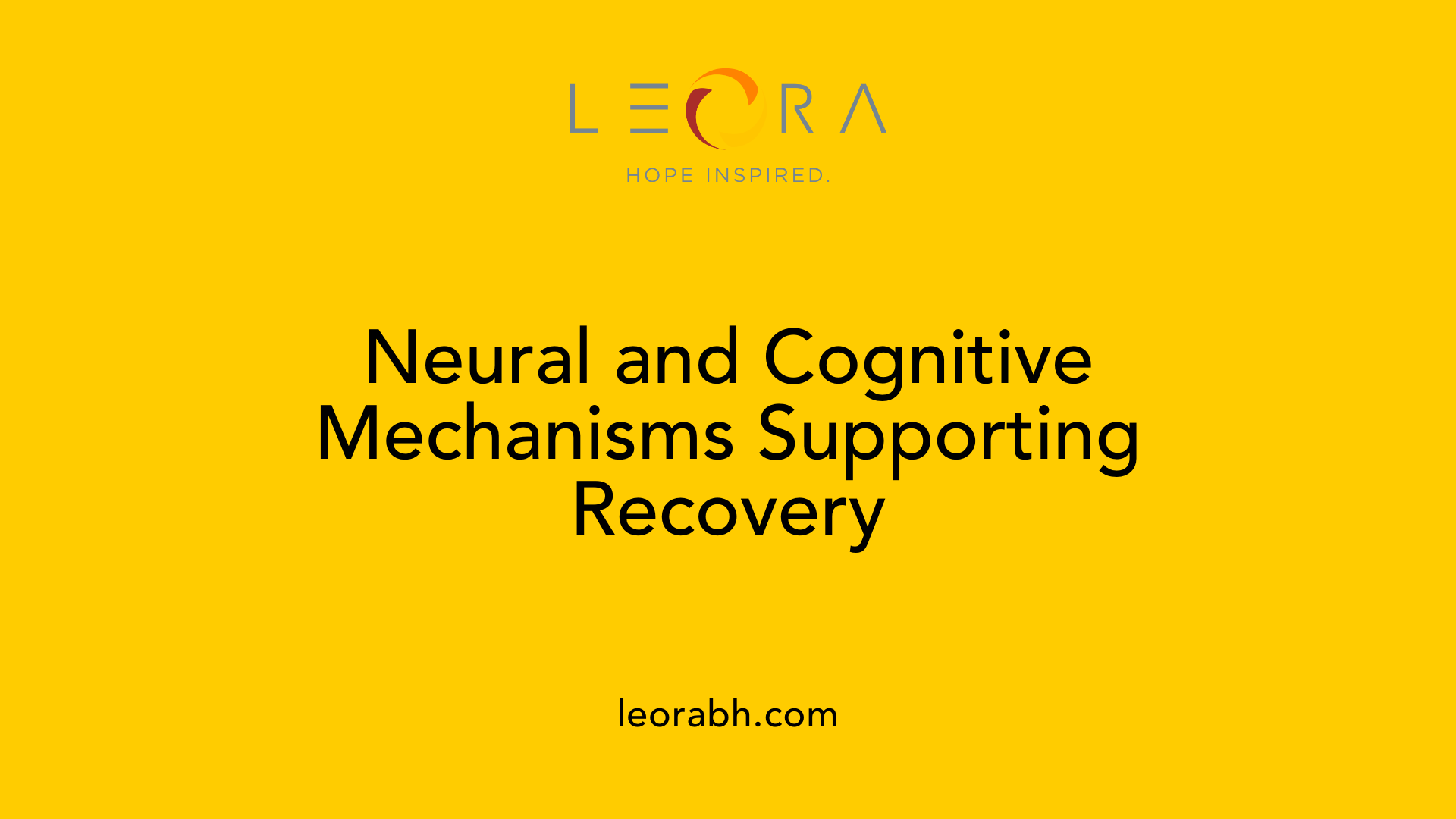 Neural and Cognitive Mechanisms Supporting Recovery