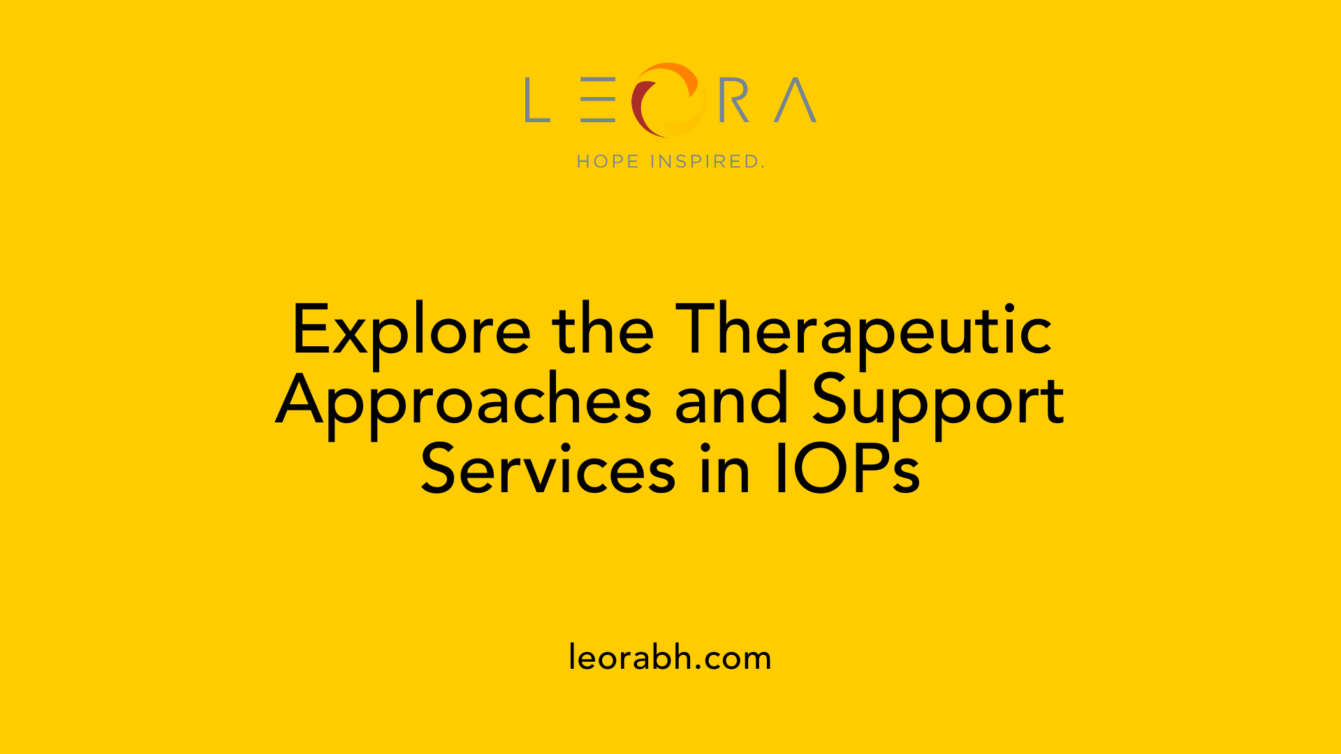Explore the Therapeutic Approaches and Support Services in IOPs