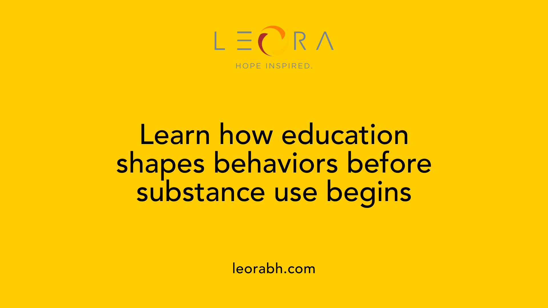 Learn how education shapes behaviors before substance use begins