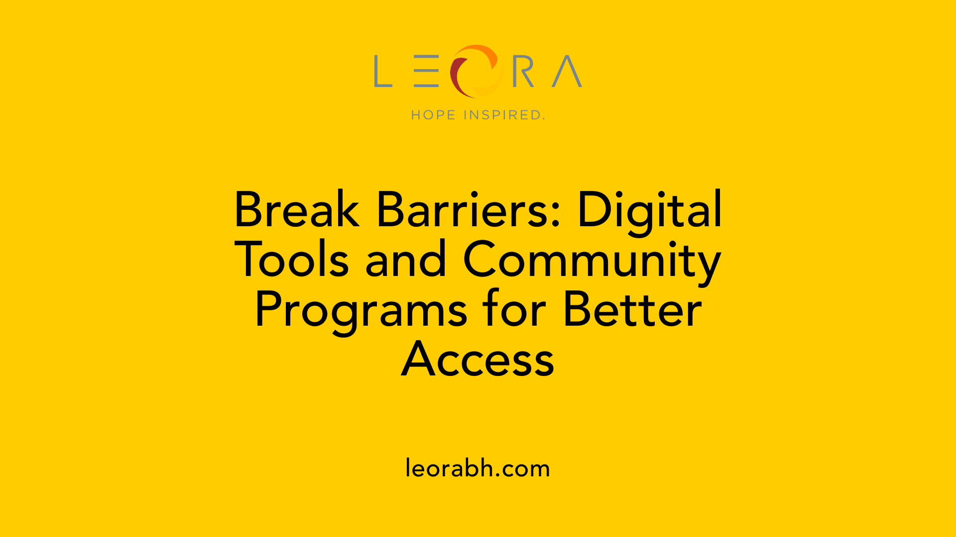 Break Barriers: Digital Tools and Community Programs for Better Access