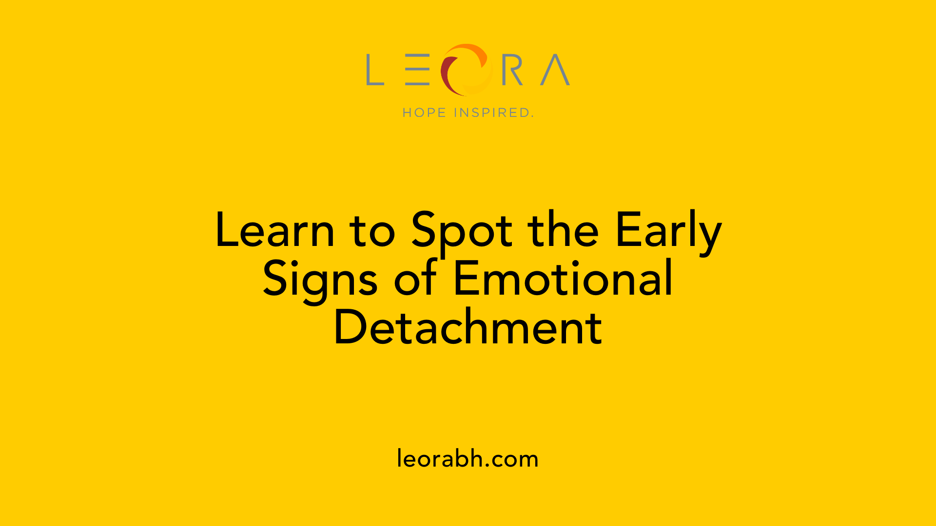 Learn to Spot the Early Signs of Emotional Detachment