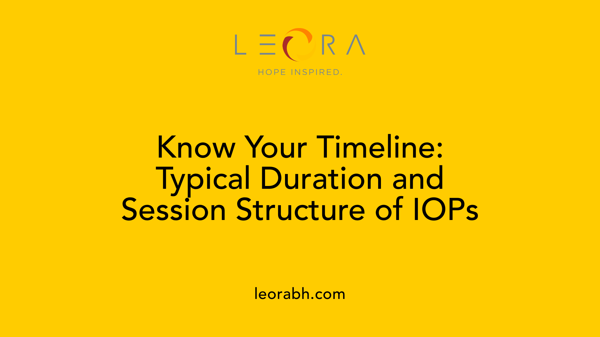Know Your Timeline: Typical Duration and Session Structure of IOPs