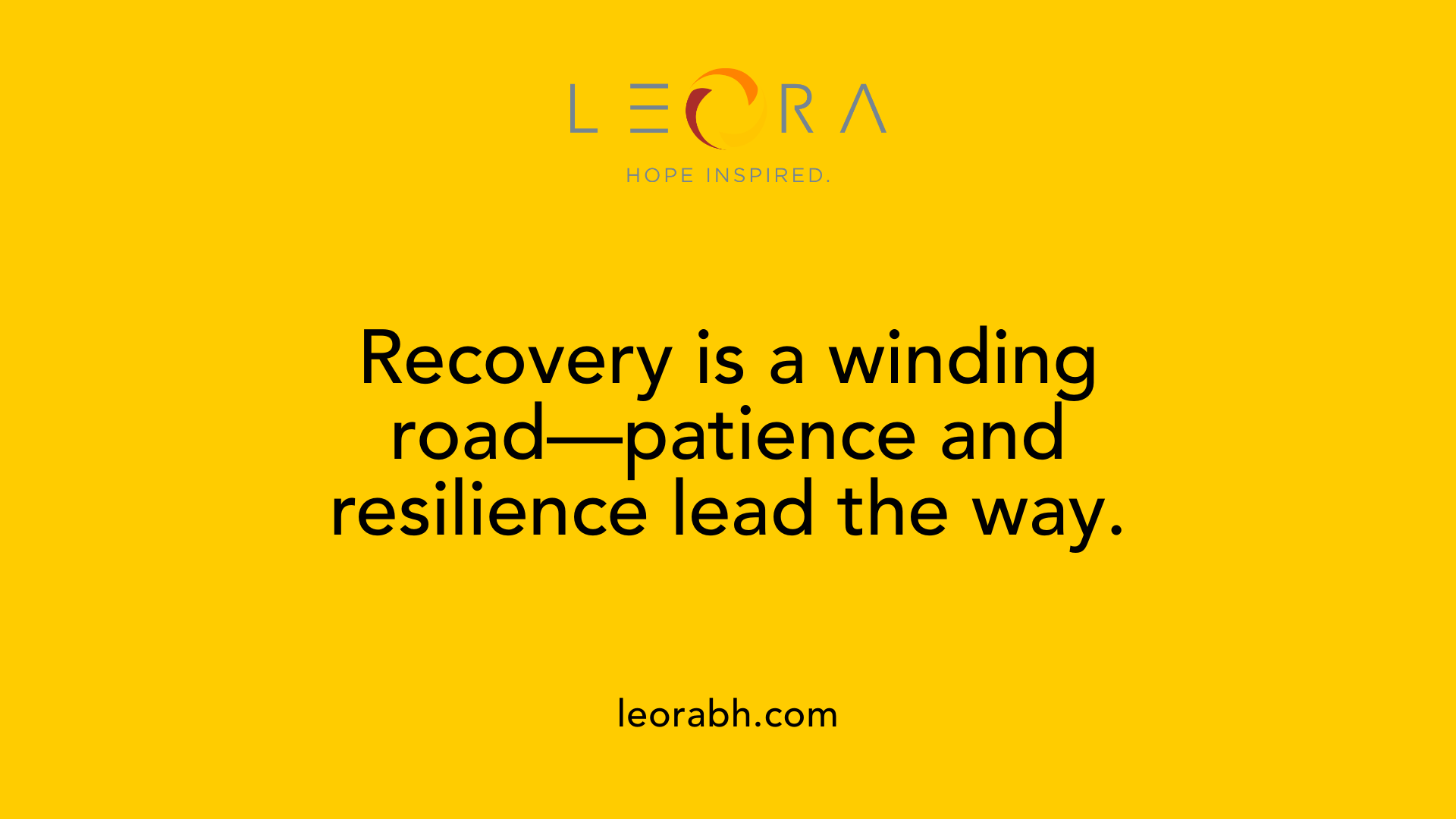 Recovery is a winding road—patience and resilience lead the way.