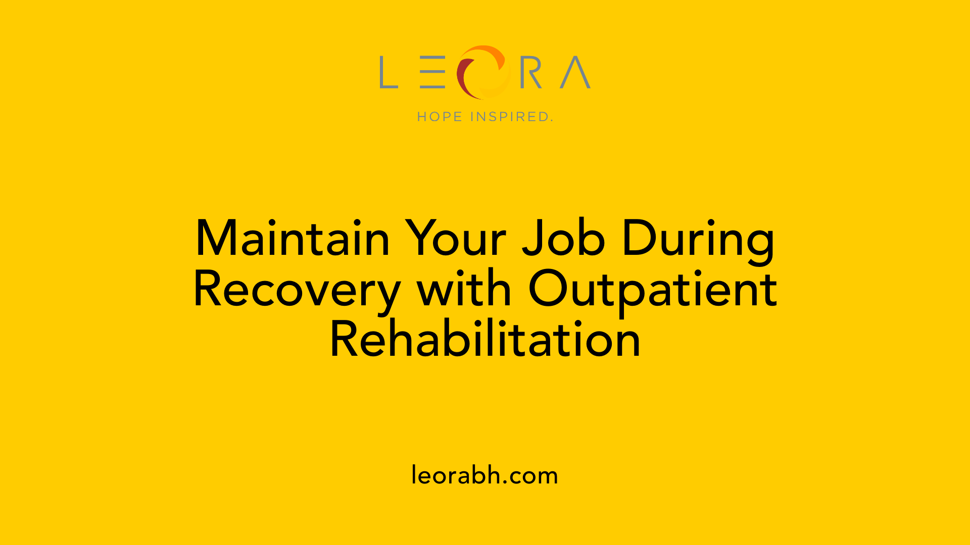 Maintain Your Job During Recovery with Outpatient Rehabilitation