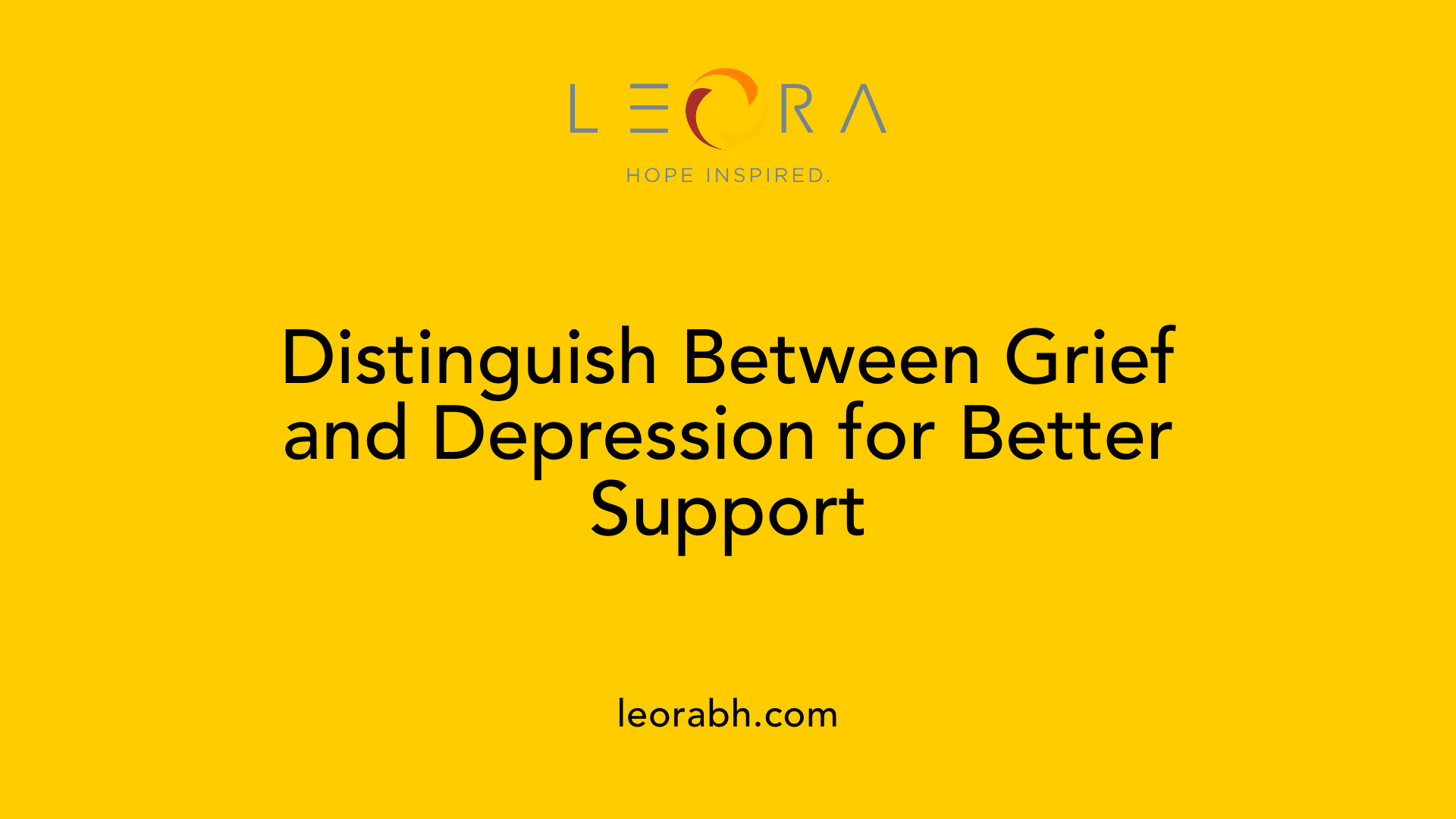 Distinguish Between Grief and Depression for Better Support