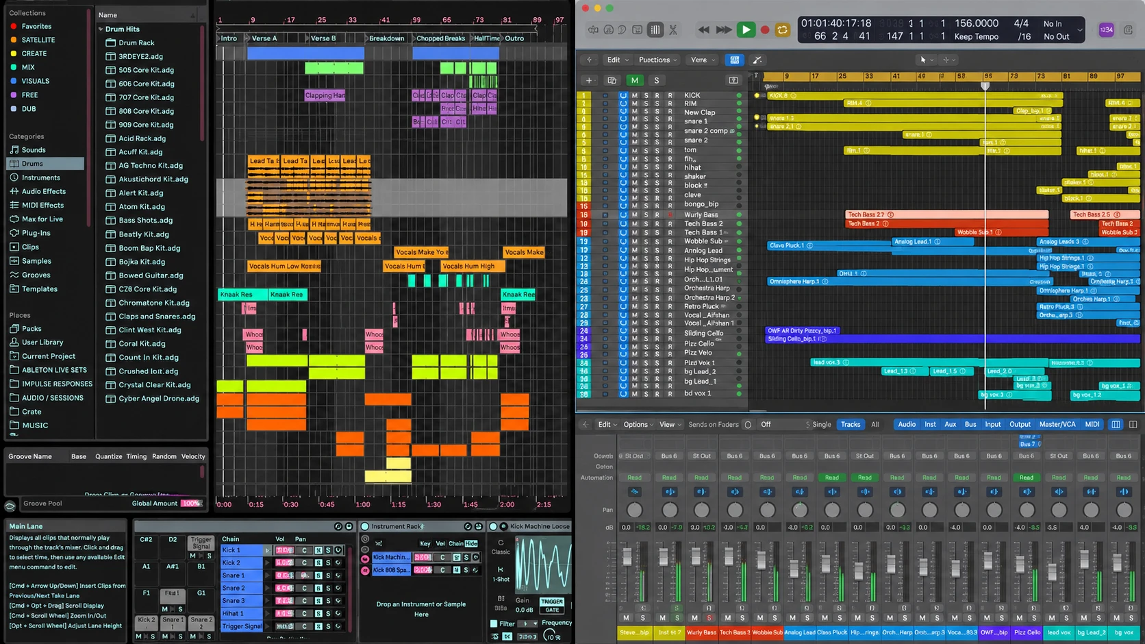 Praca ze ścieżkami audio w programie do produkcji muzycznej