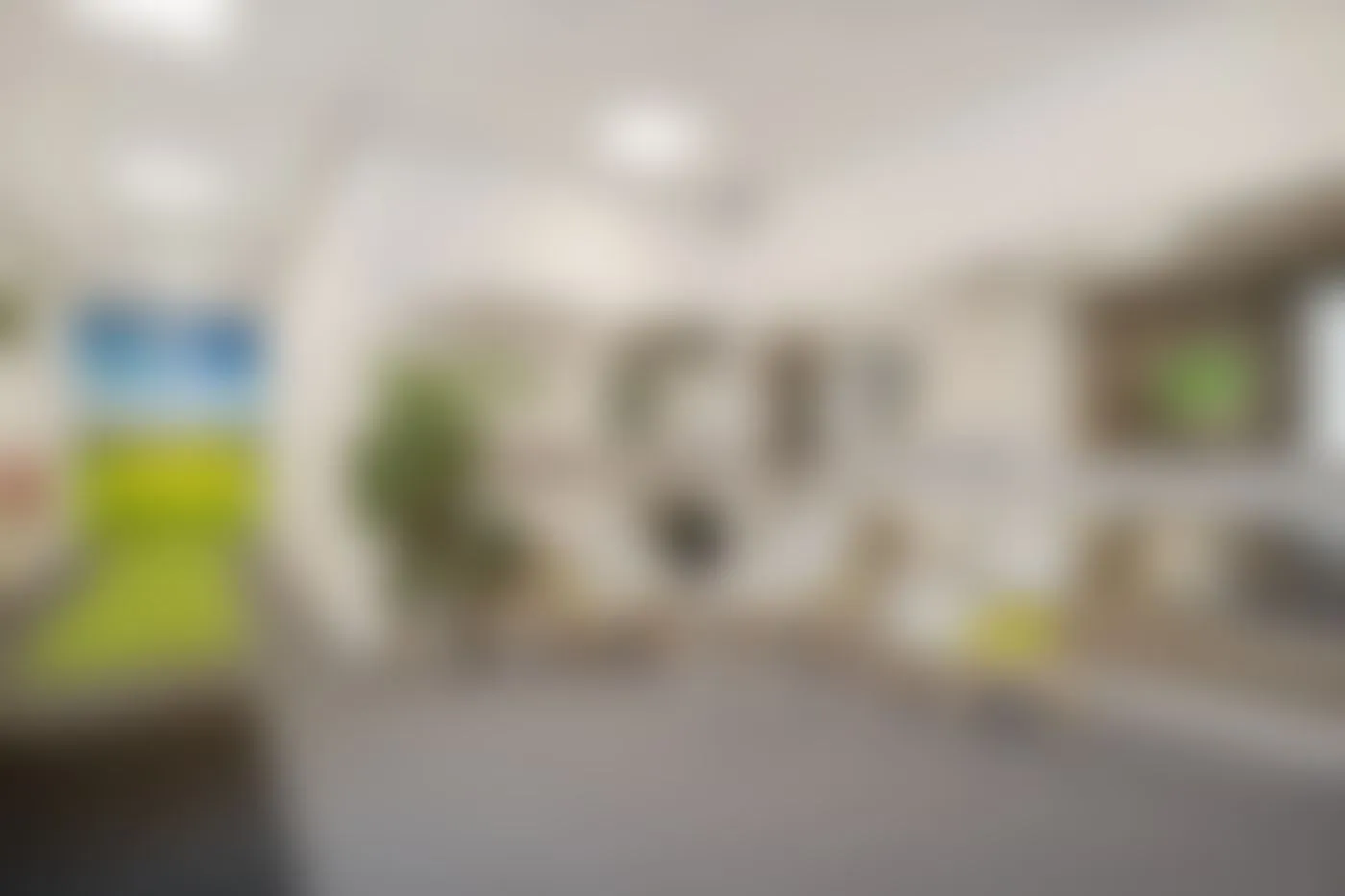 Geblurde foto van het interieur in Zwolle