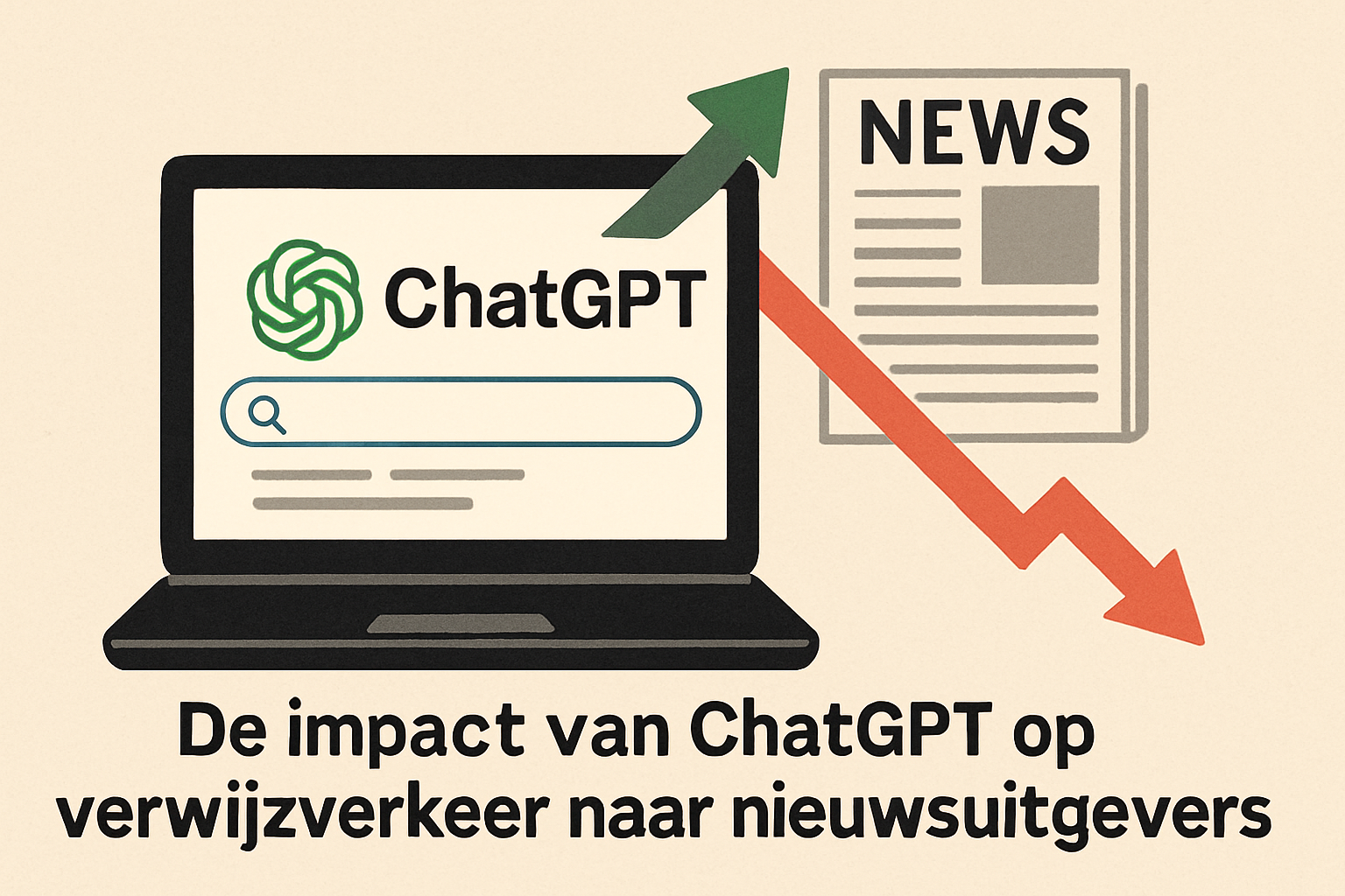 De Impact van ChatGPT op Verwijsverkeer naar Nieuwsuitgevers