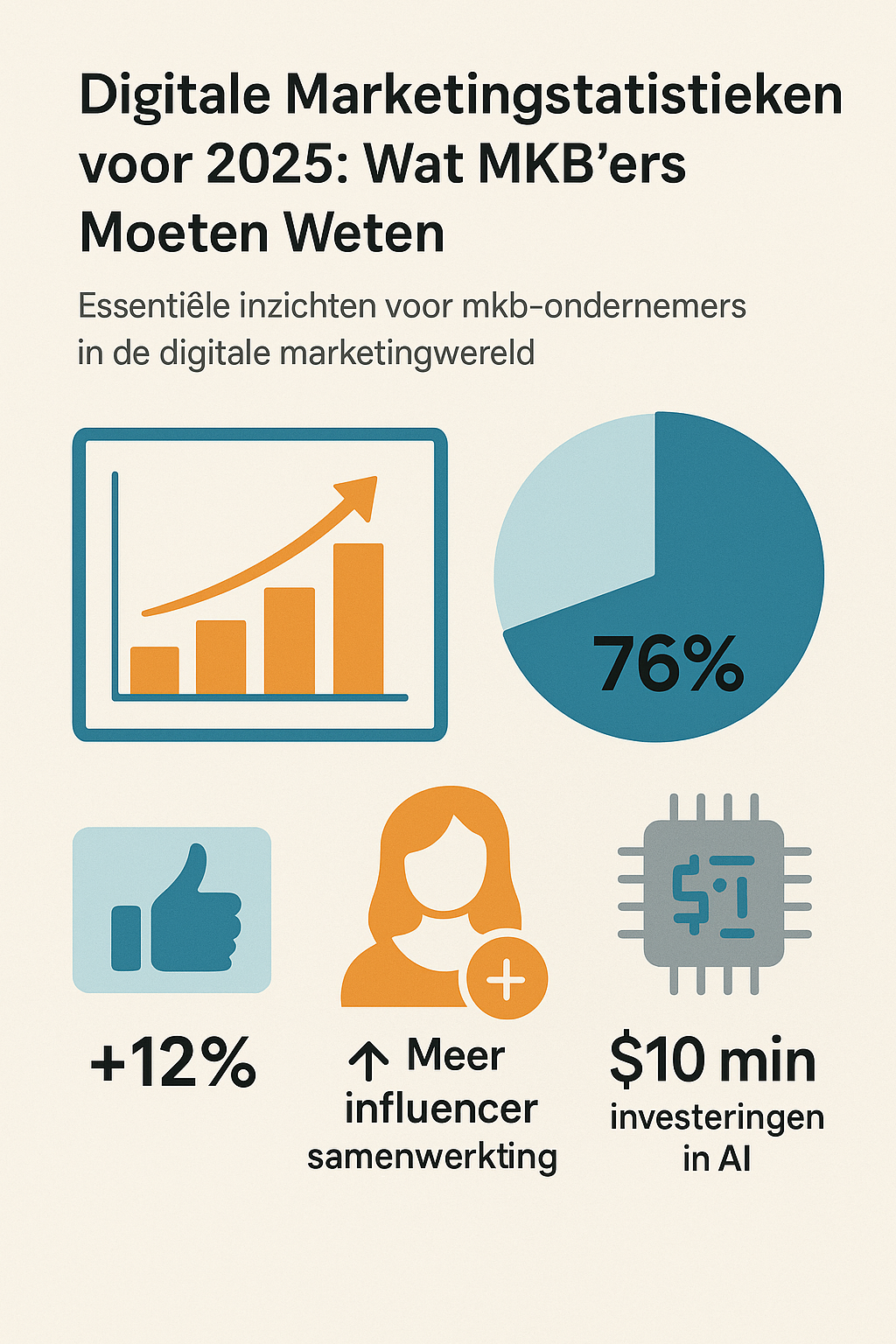 Digitale Marketingstatistieken voor 2025: Wat MKB'ers Moeten Weten