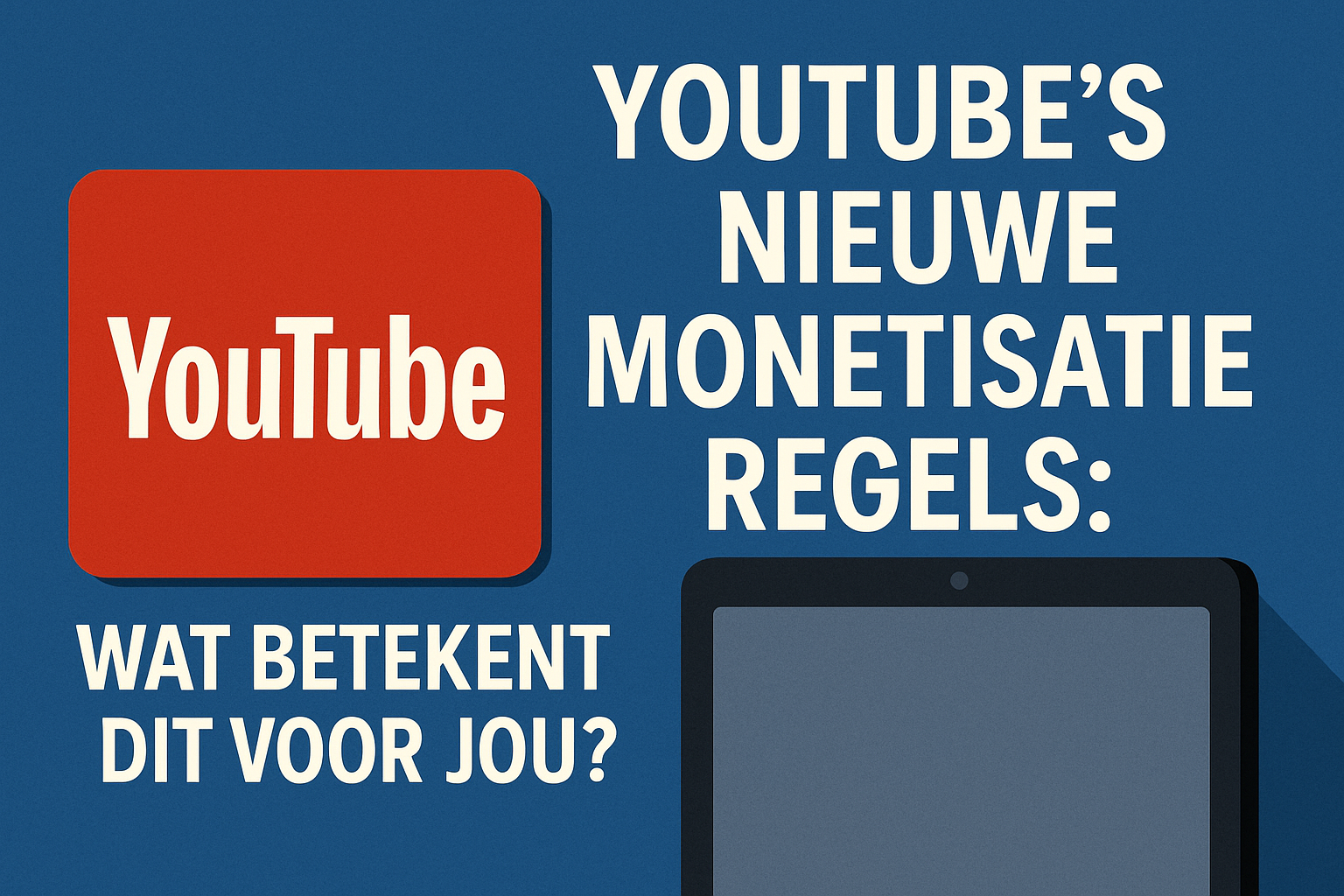 YouTube's Nieuwe Monetisatie Regels: Wat Betekent Dit Voor Jou?