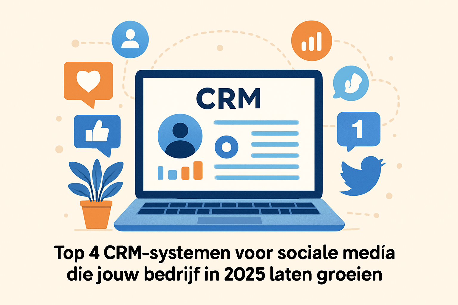 Top 4 CRM-systemen voor sociale media die jouw bedrijf in 2025 laten groeien