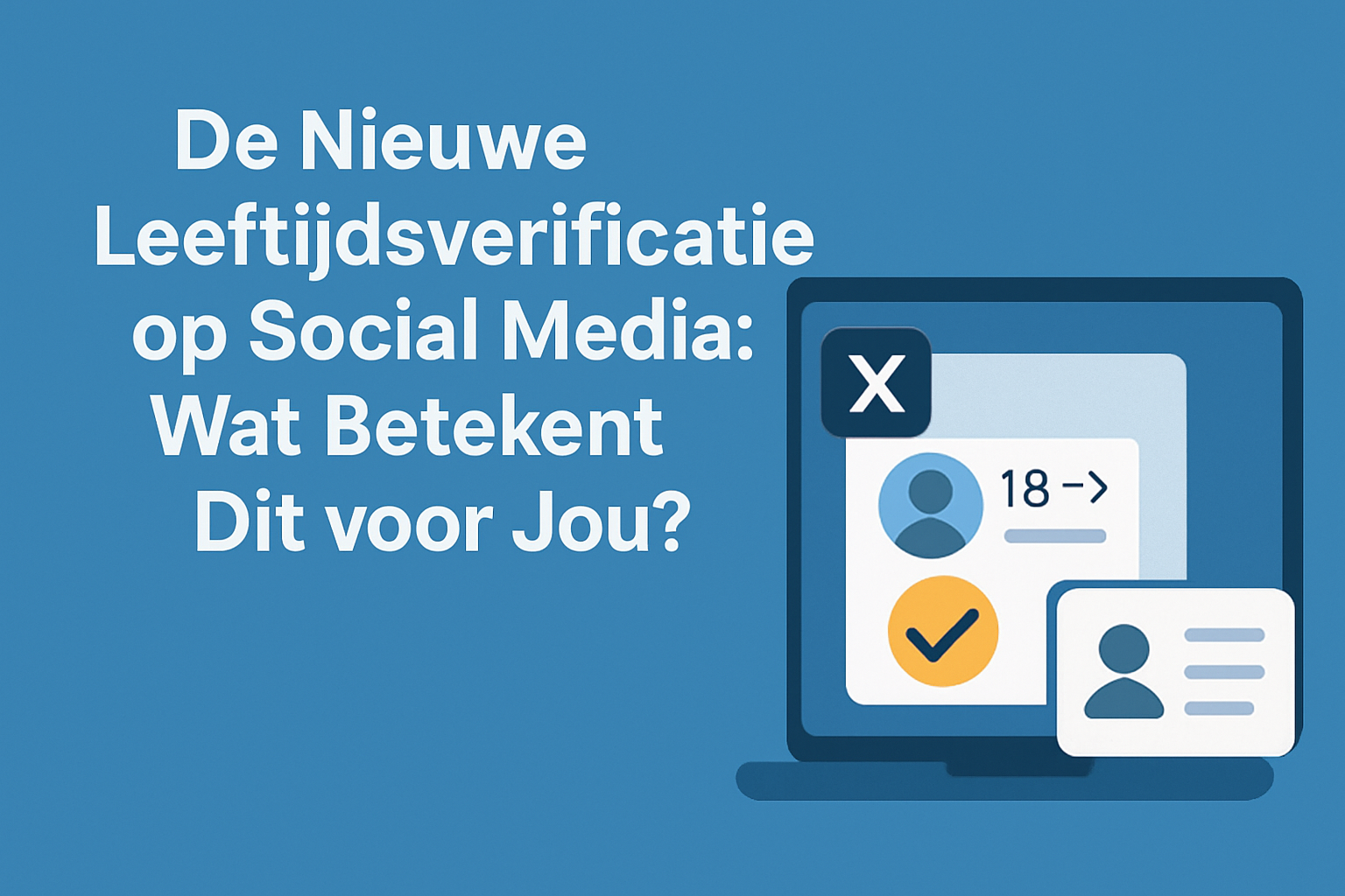 De Nieuwe Leeftijdsverificatie op Social Media: Wat Betekent Dit voor Jou?