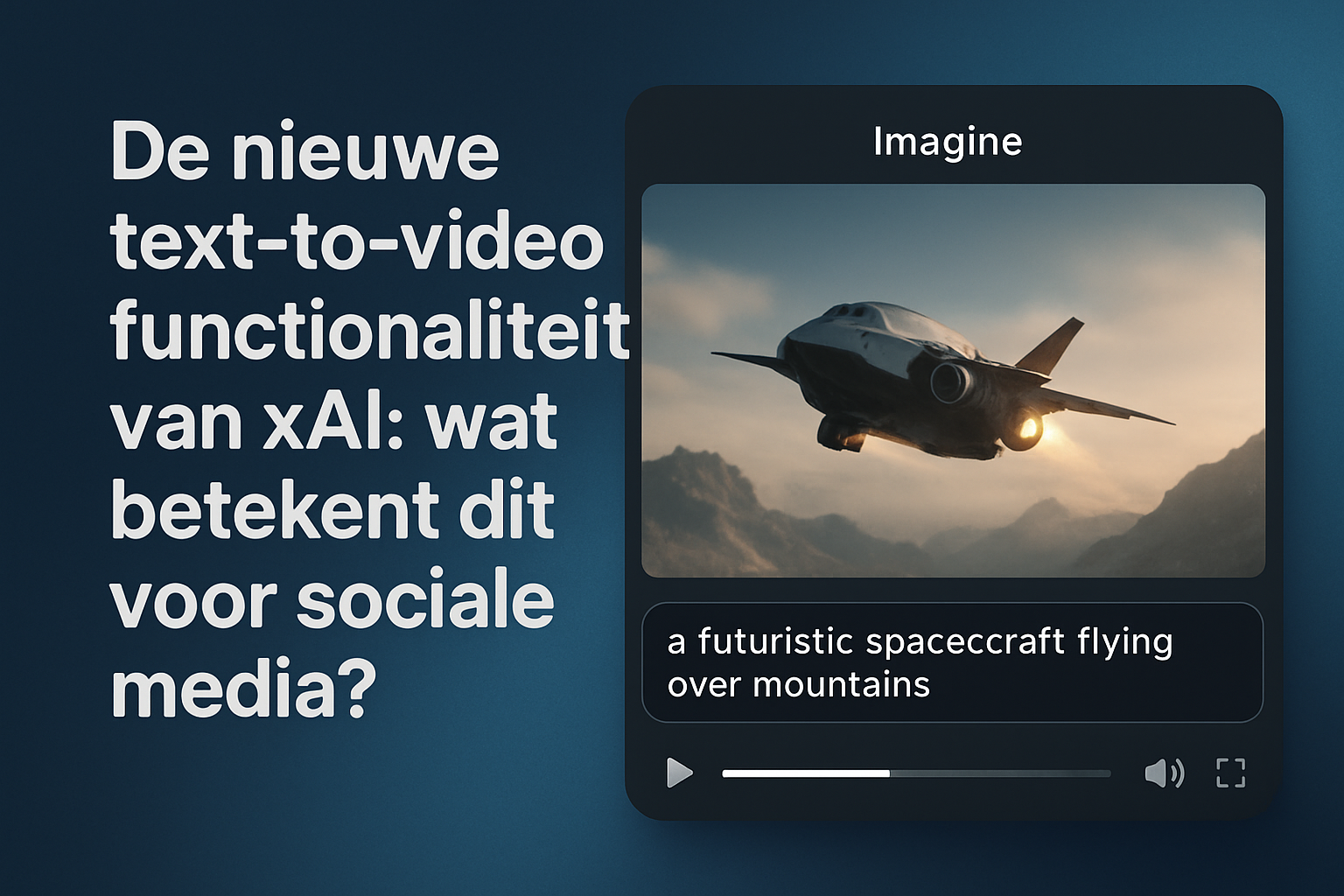 De Nieuwe Text-to-Video Functionaliteit van xAI: Wat Betekent Dit voor Sociale Media?