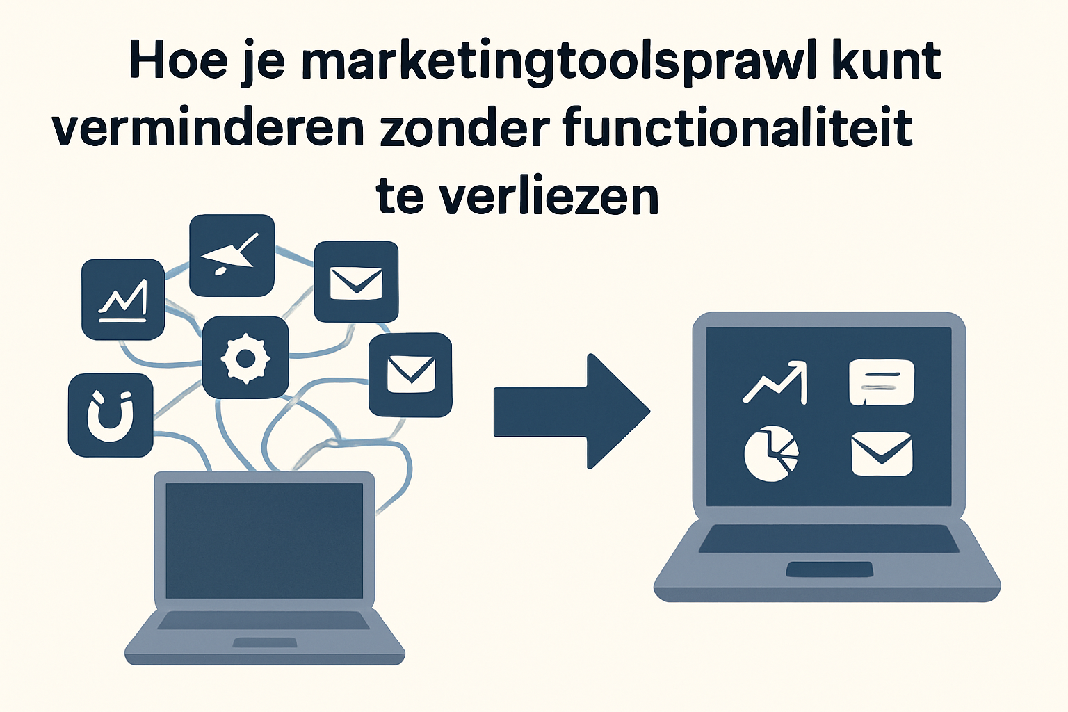 Hoe je marketingtoolsprawl kunt verminderen zonder functionaliteit te verliezen