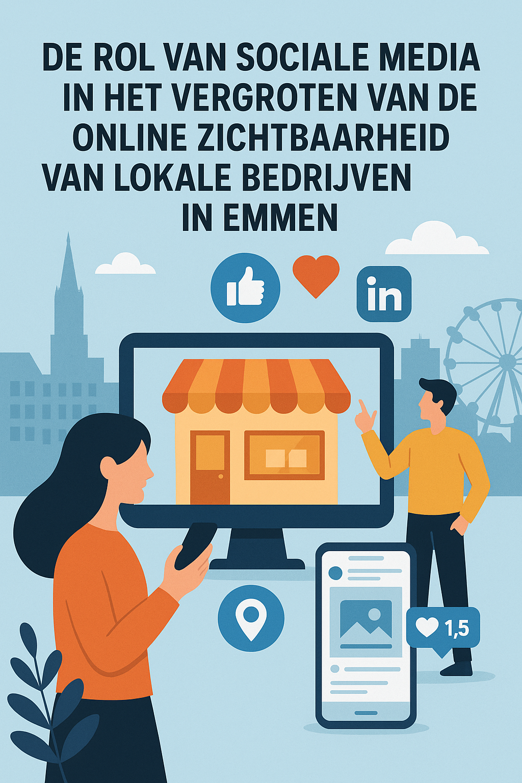 De rol van sociale media in het vergroten van de online zichtbaarheid van lokale bedrijven in Emmen