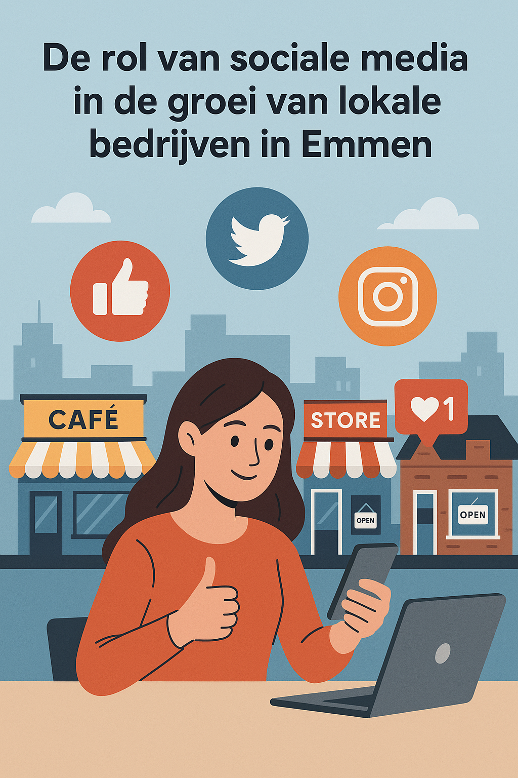 De rol van sociale media in de groei van lokale bedrijven in Emmen