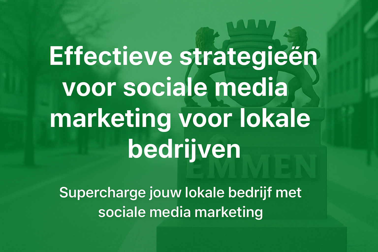 Effectieve strategieën voor sociale media marketing voor lokale bedrijven in Emmen