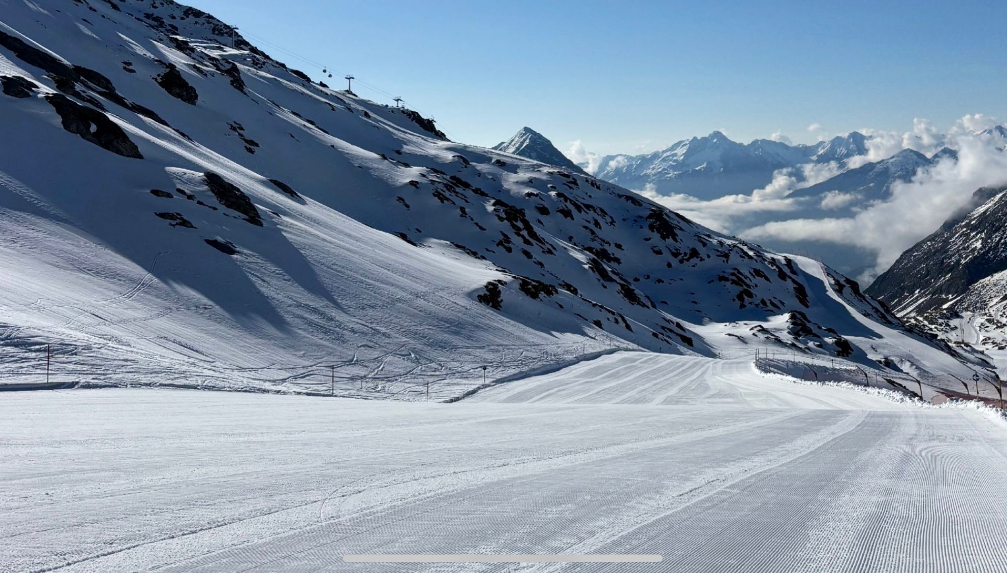 When the slopes are open all the way to the train, the Mölltal Glacier is a wonderful area!