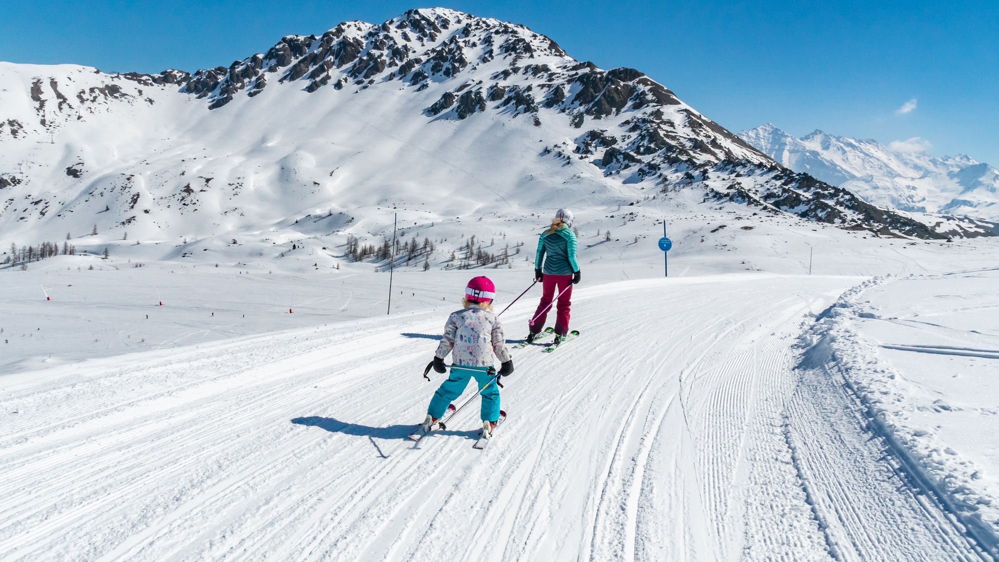 Many nice easy slopes above Montgenèvre