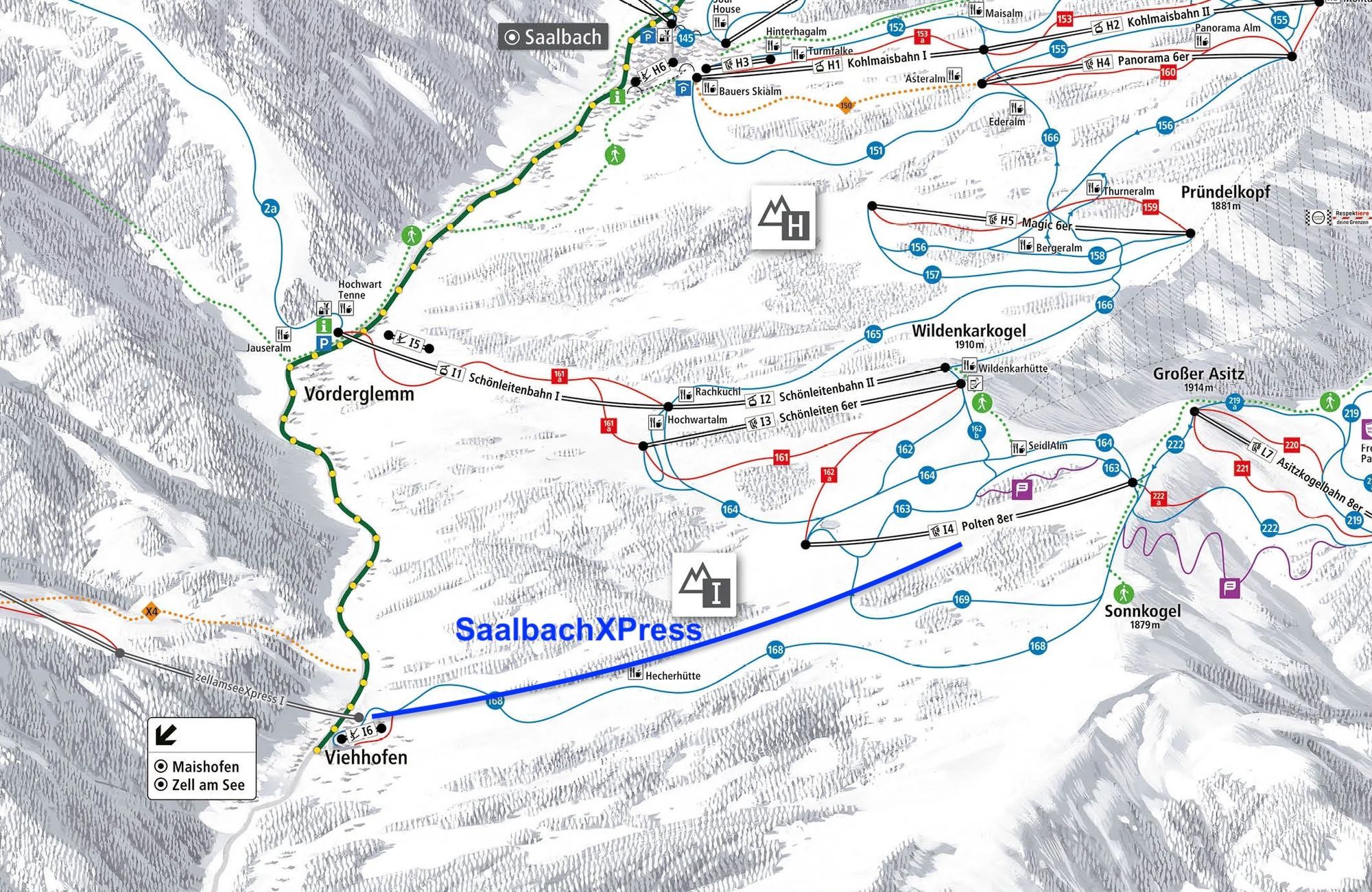 The route where the SaalbachXPress should have been built