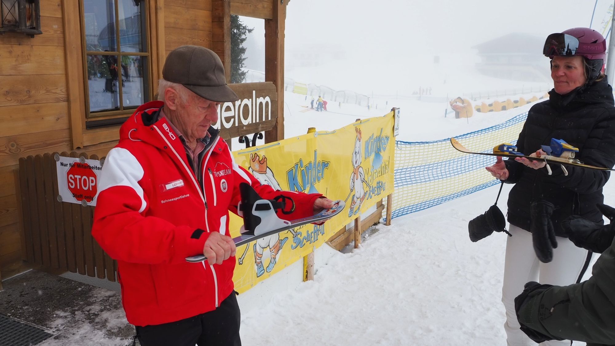 Gerhard Told is proud of his Minicarver
